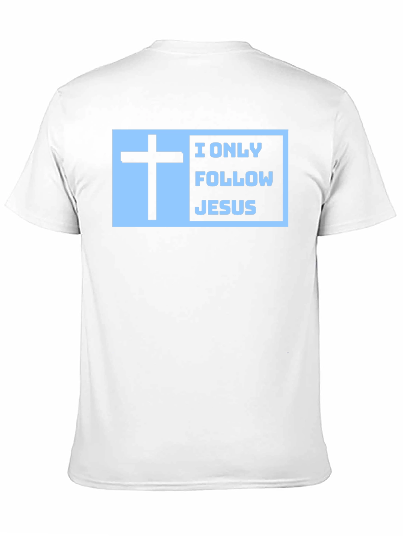 Black I Only Follow Jesus T-Shirt view 11