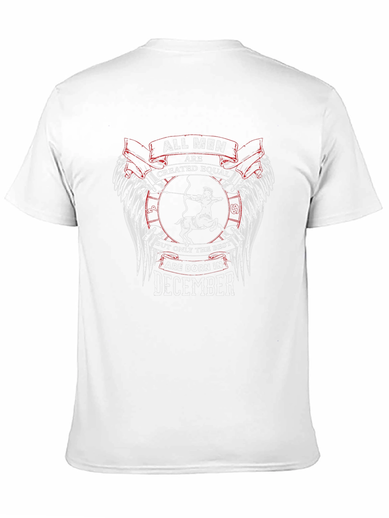 Black December Birthday T-Shirt - All Men Are Created Equal view 11