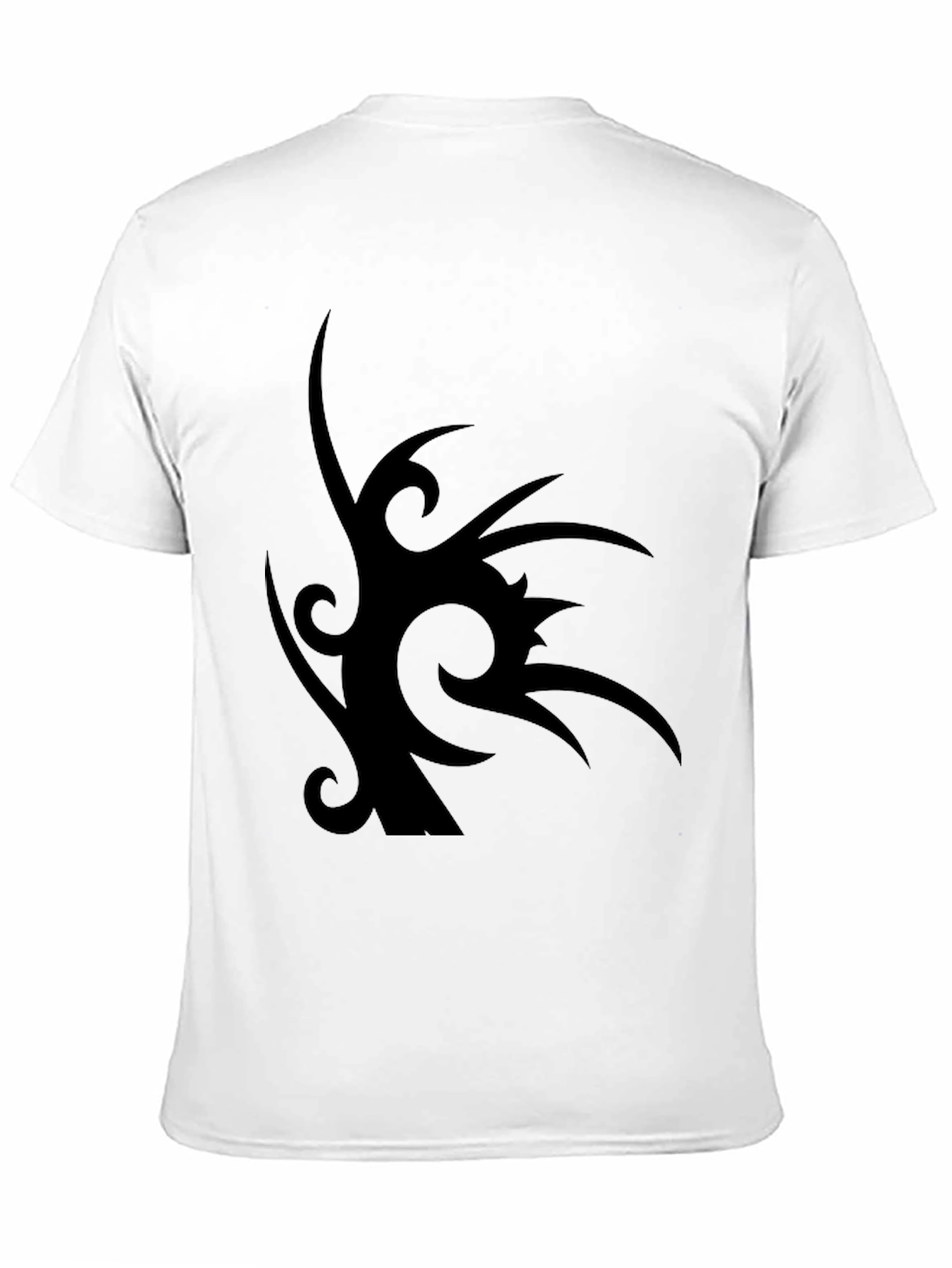 Black Tribal Tattoo Black Graphic Tee for Men view 11