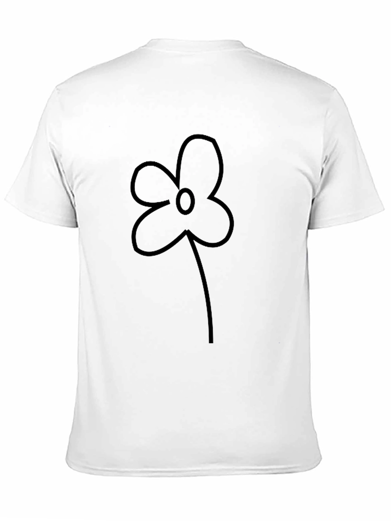 Black Black Flower Graphic Tee - Casual Comfort view 11