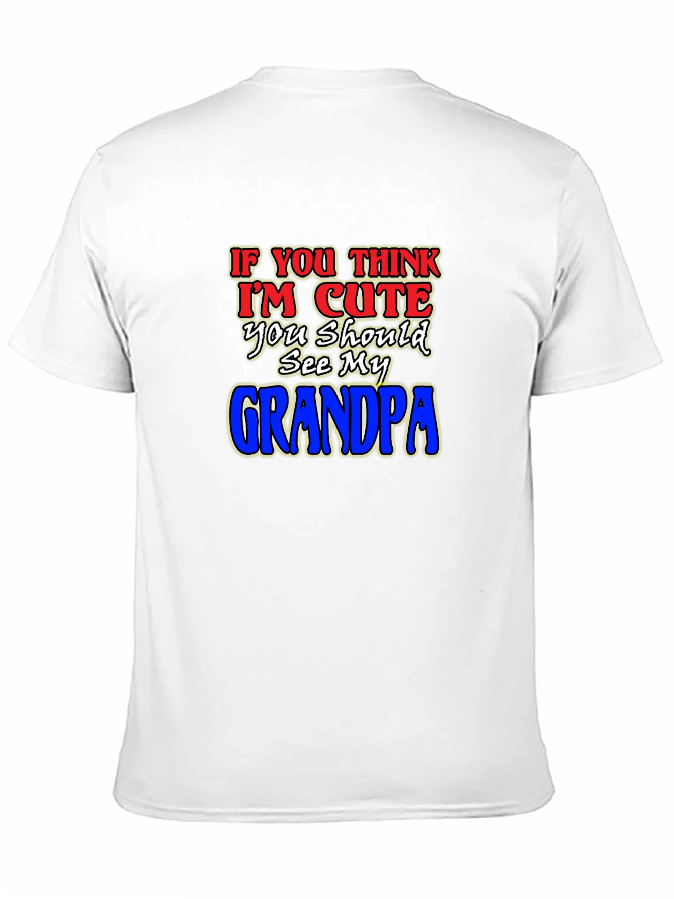Black Cute Grandpa T-Shirt - Humorous Family Tee view 11