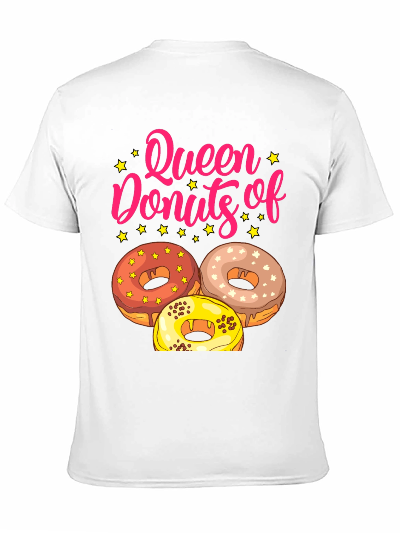 Black Queen of Donuts T-Shirt Funny Dessert Tee view 11
