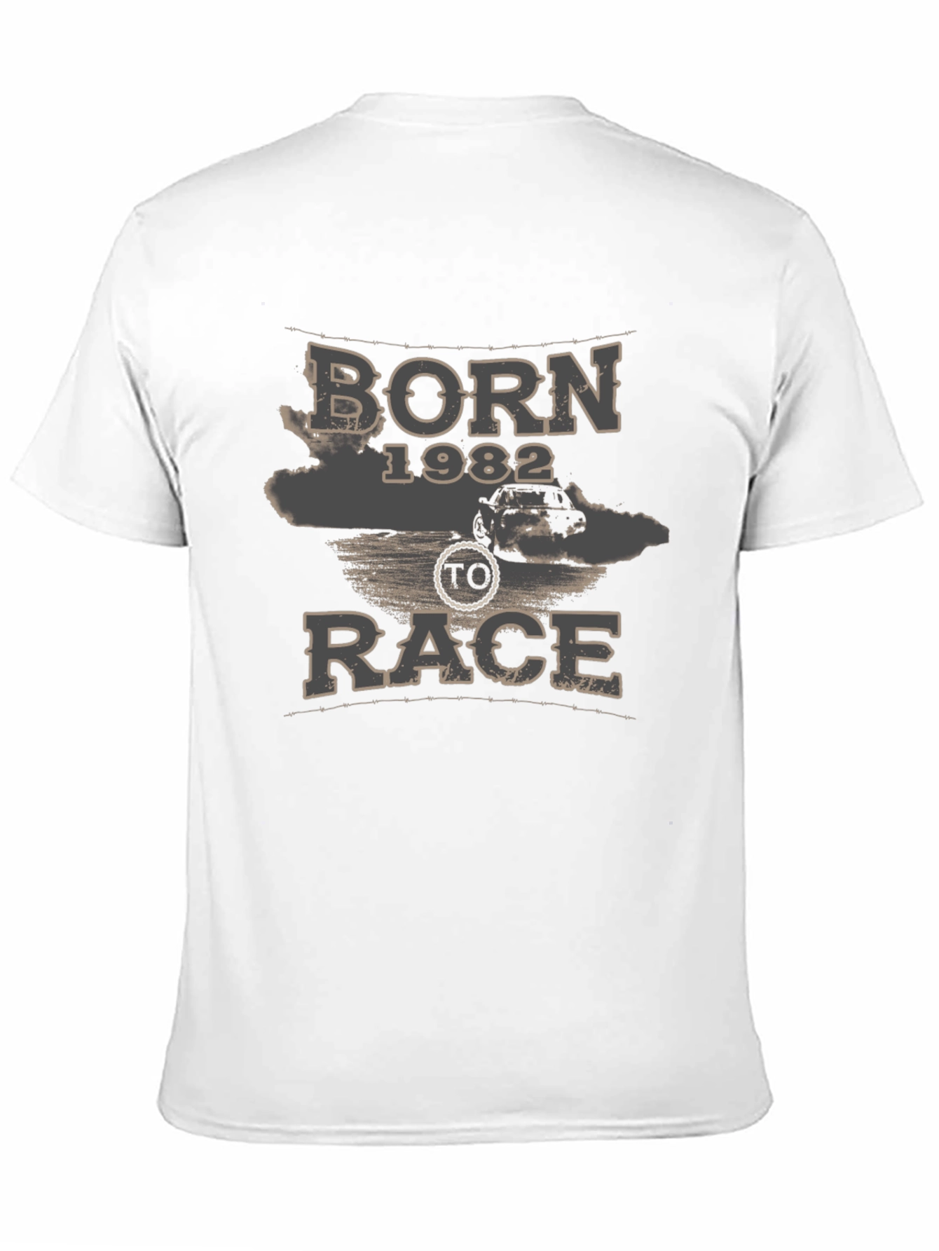 Black Born 1982 To Race Black Graphic Tee view 11