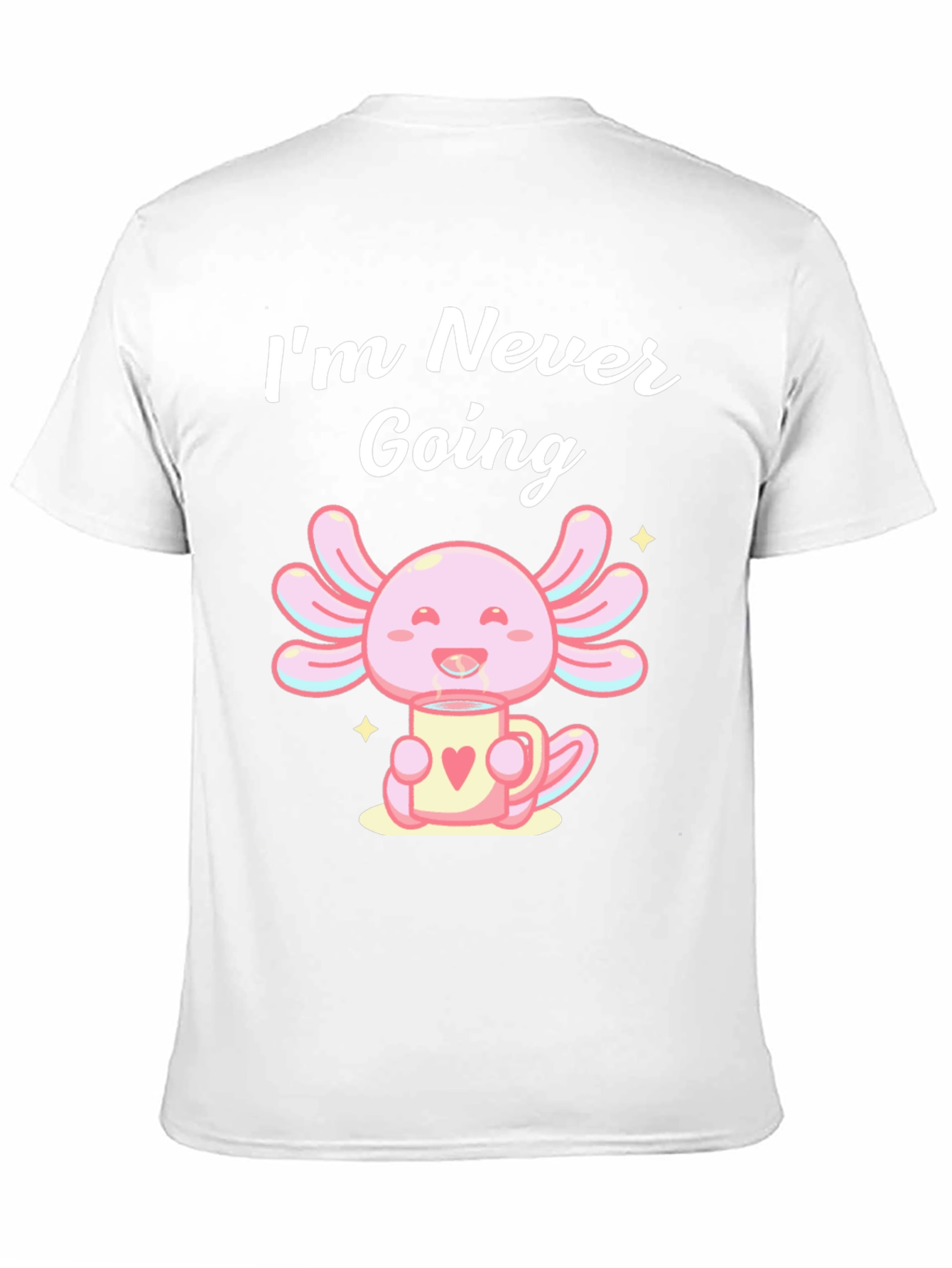 Black Axolotl Coffee T-Shirt - Never Going view 11