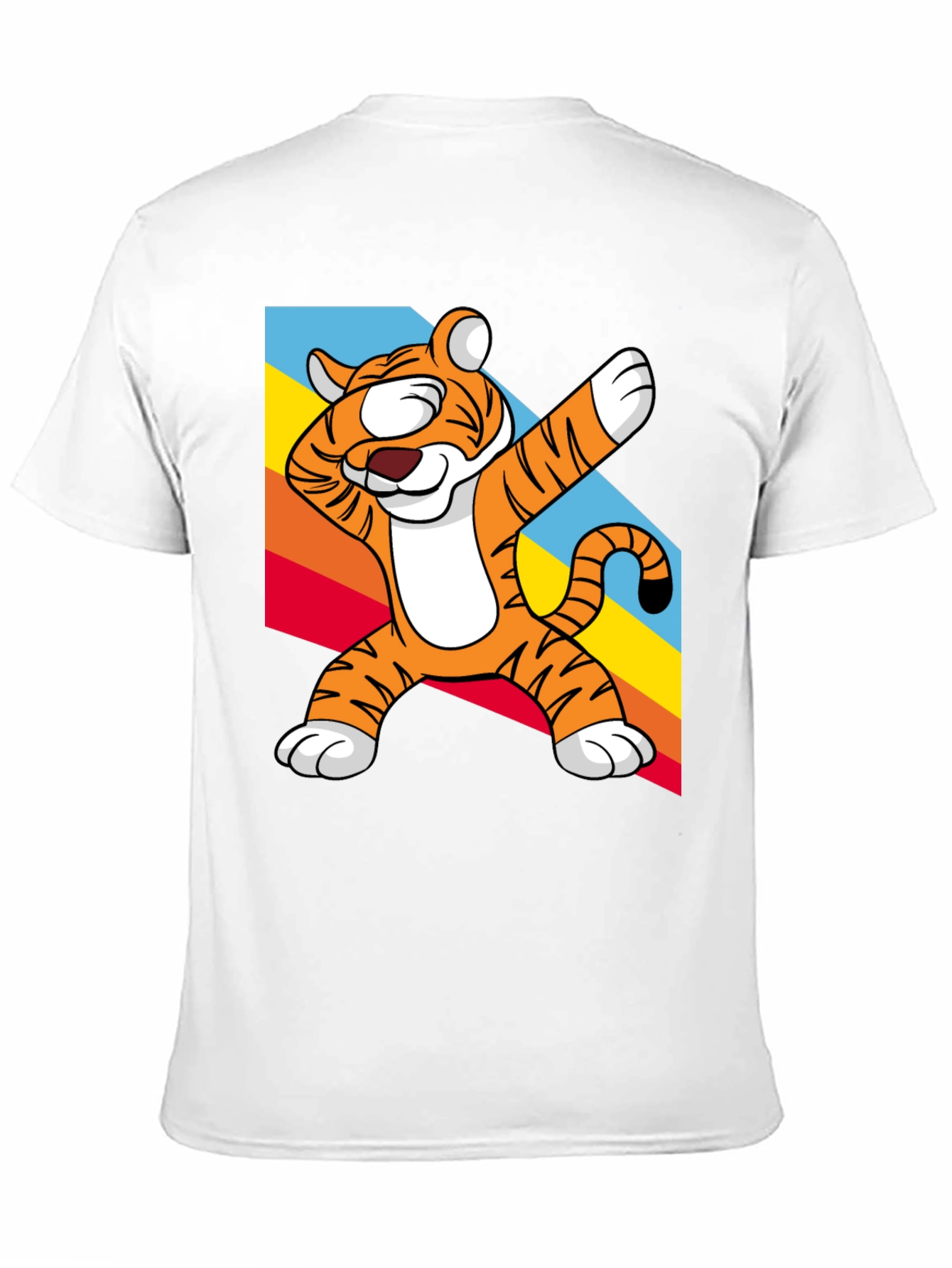 Black Dabbing Tiger Graphic Tee - Fun & Unique Design view 11