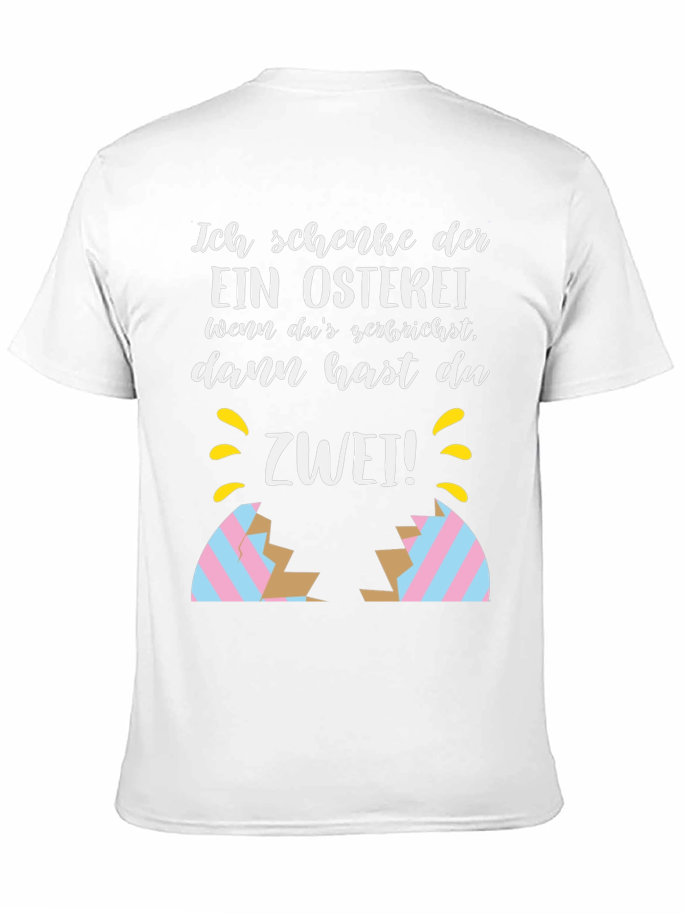 Black Funny Easter Egg Cracked Shirt: Ich Schenke Dir view 11