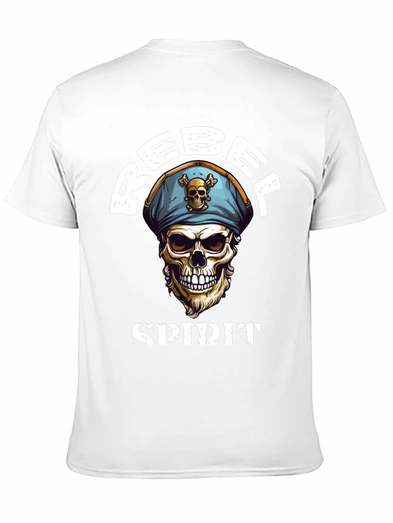 Black Rebel Spirit Skull Graphic Tee - Black view 11