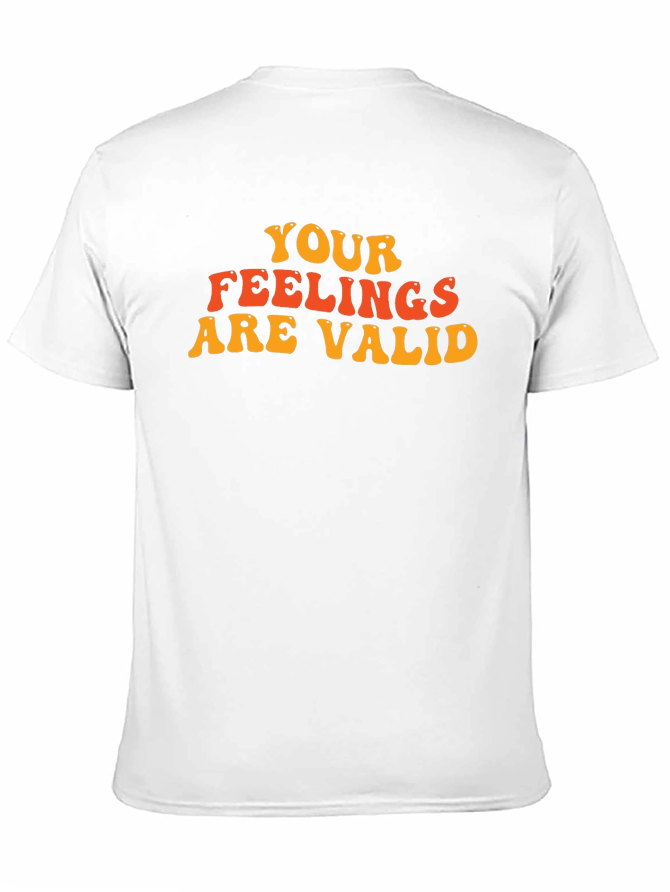 Black Your Feelings Are Valid Black T-Shirt view 11