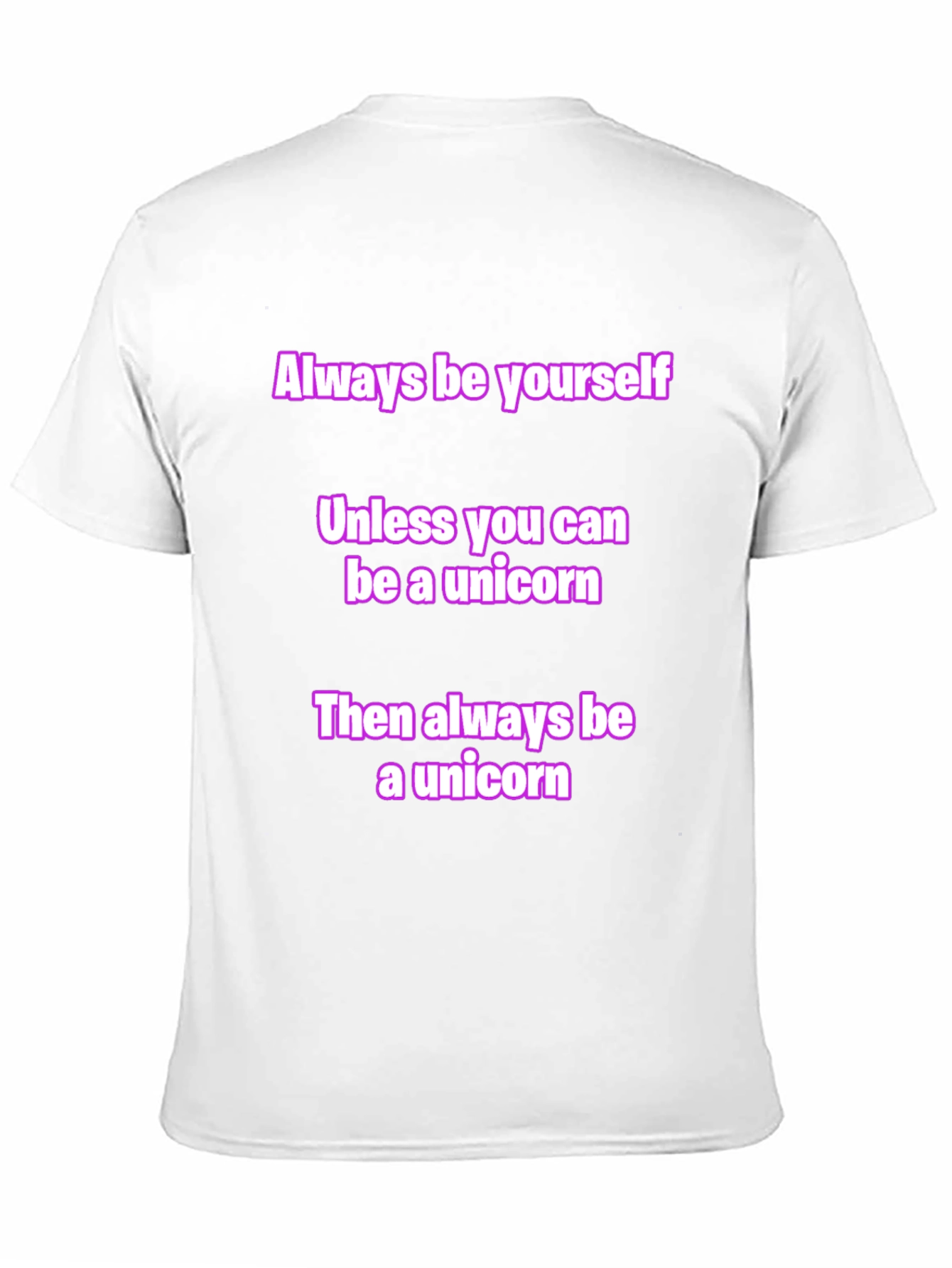 Black Unicorn Graphic Tee - Always Be Yourself T-Shirt view 11