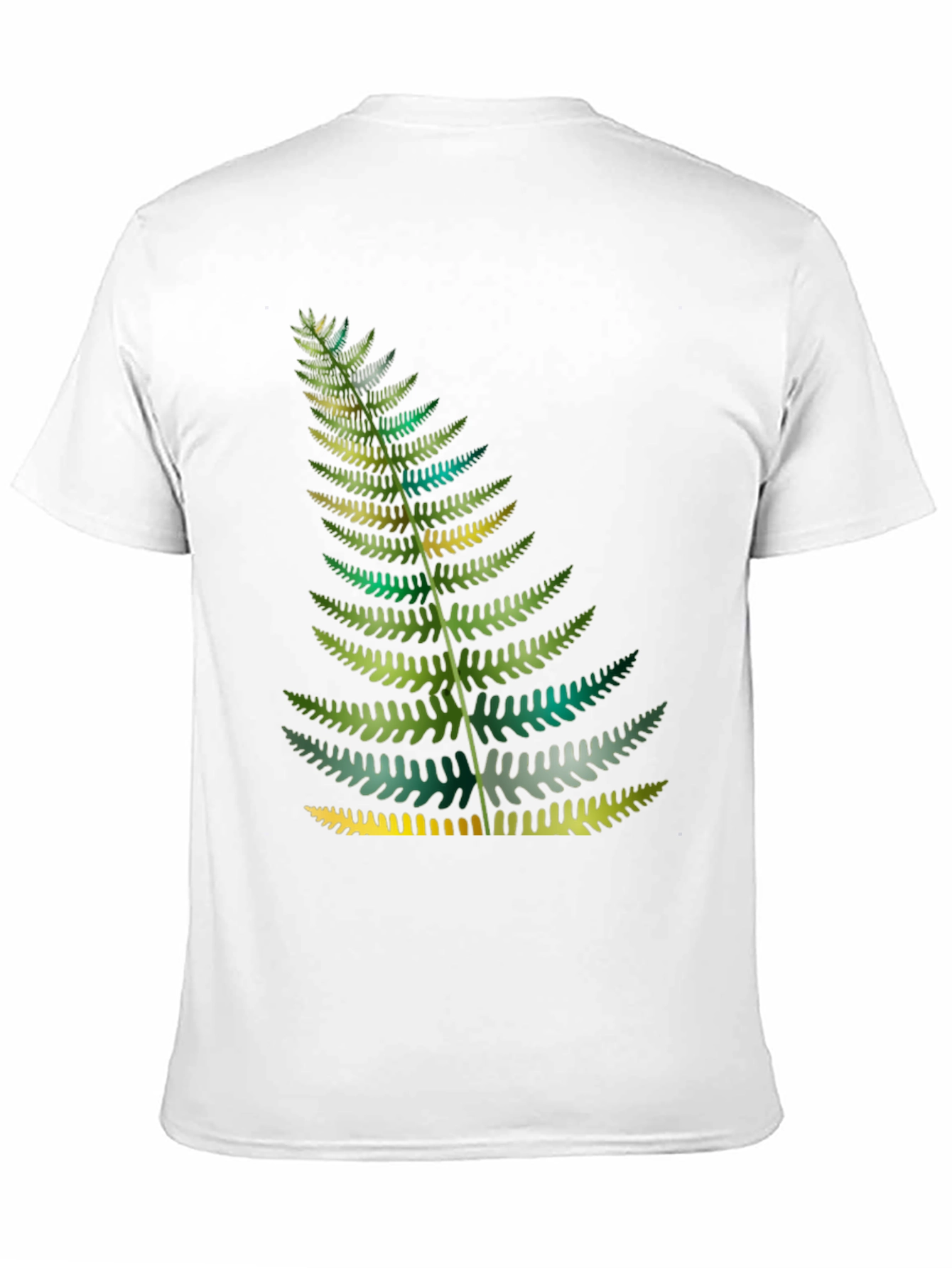 Black Fern Print Black T-Shirt view 11