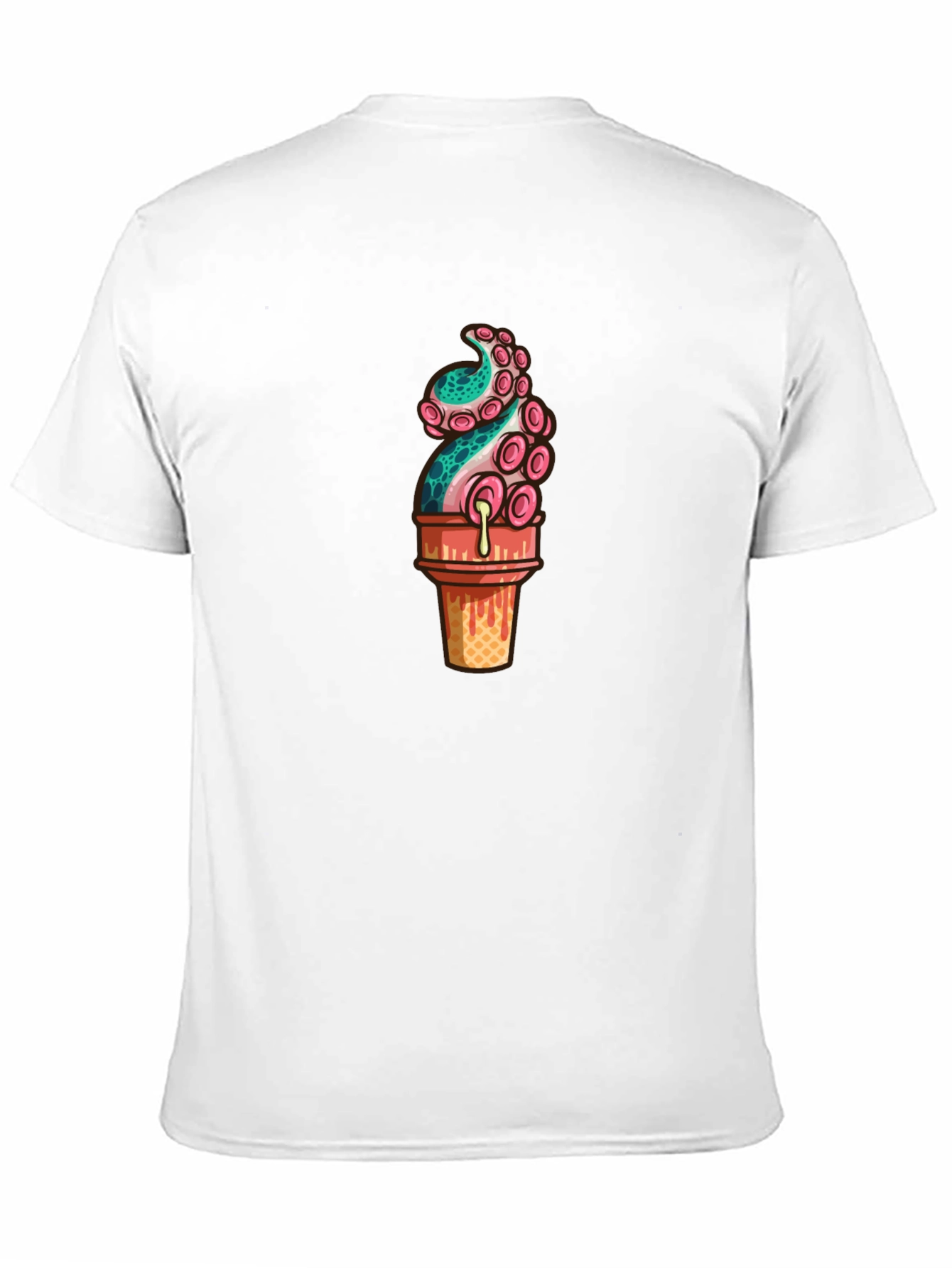Black Octopus Ice Cream Graphic Tee view 11