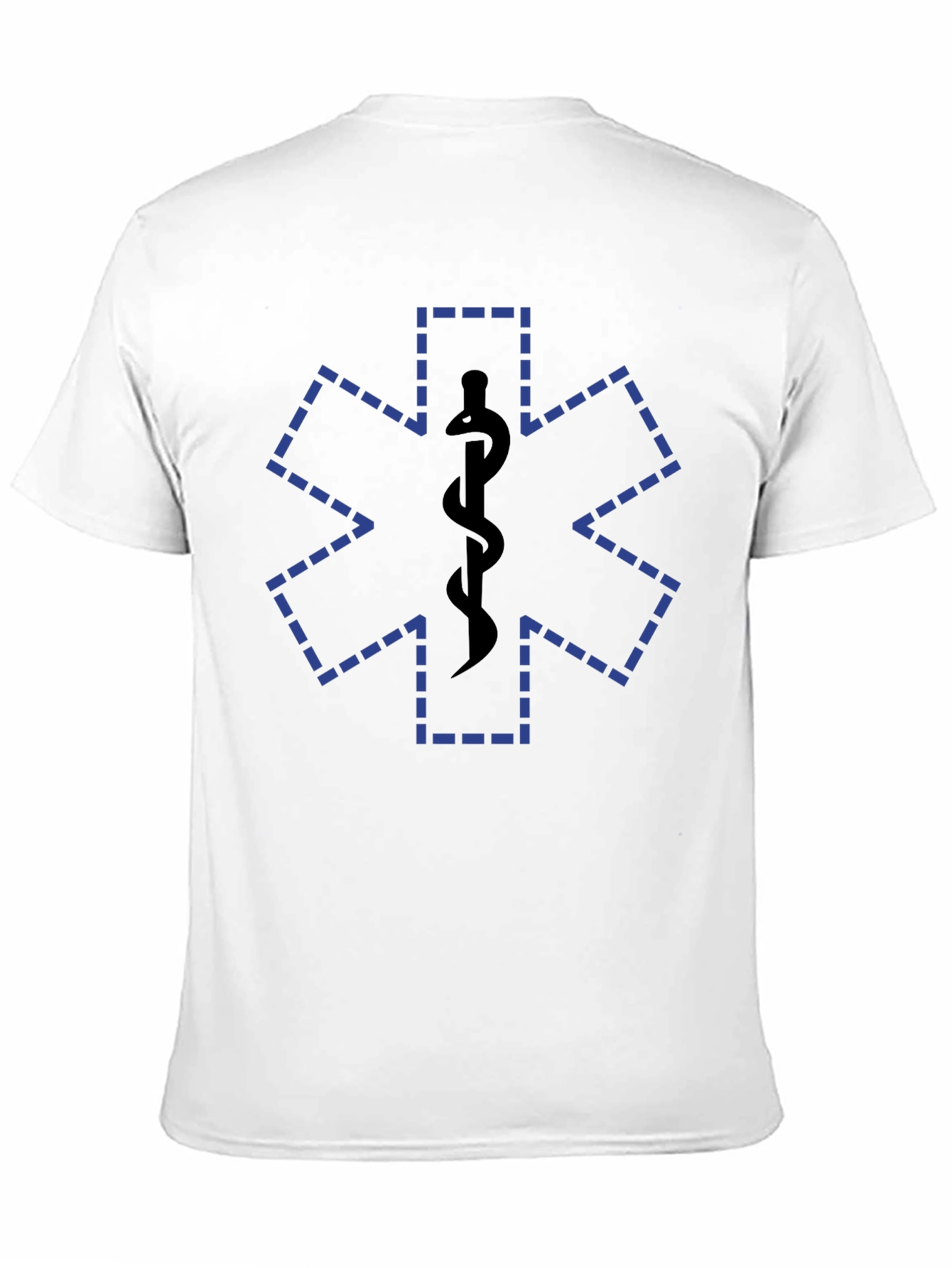Black Medical Symbol Black T-Shirt view 11