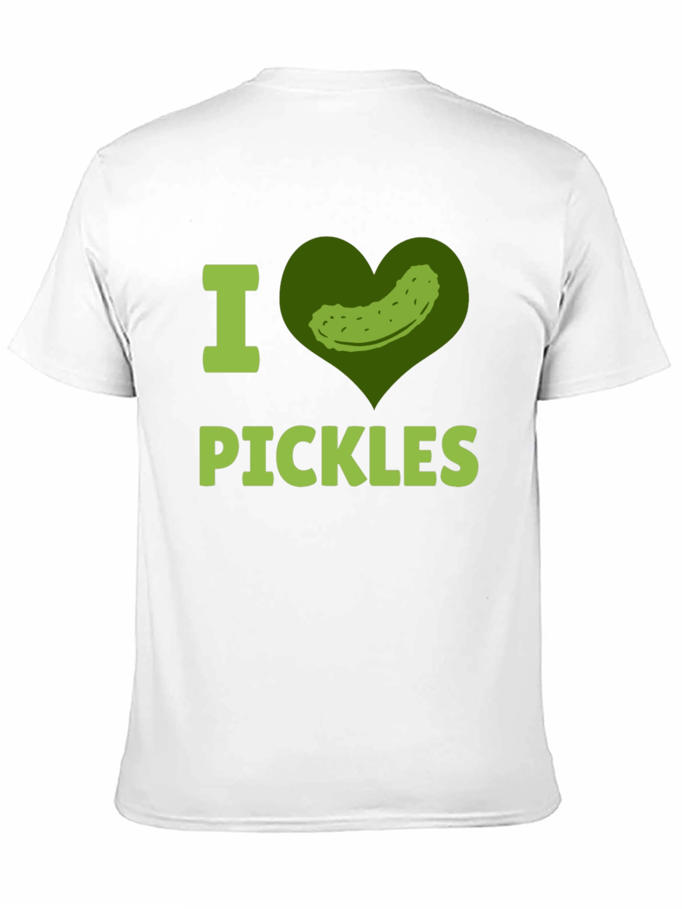 Black I Heart Pickles Funny T-Shirt  view 11
