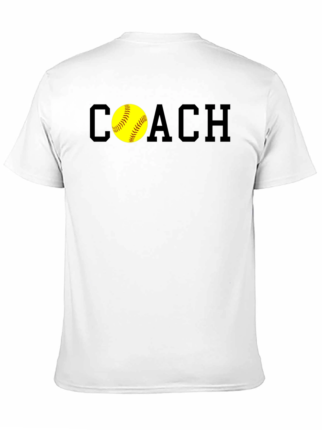 Black Softball Coach T-Shirt - Stylish & Comfortable view 11
