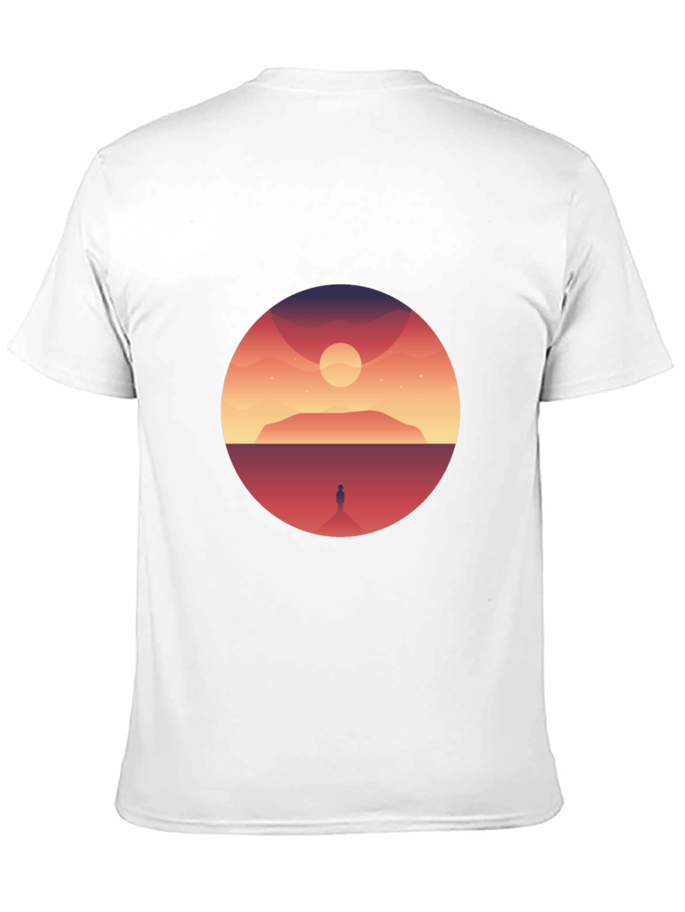 Black Sunset Silhouette Graphic Tee - Soft Cotton Blend view 11
