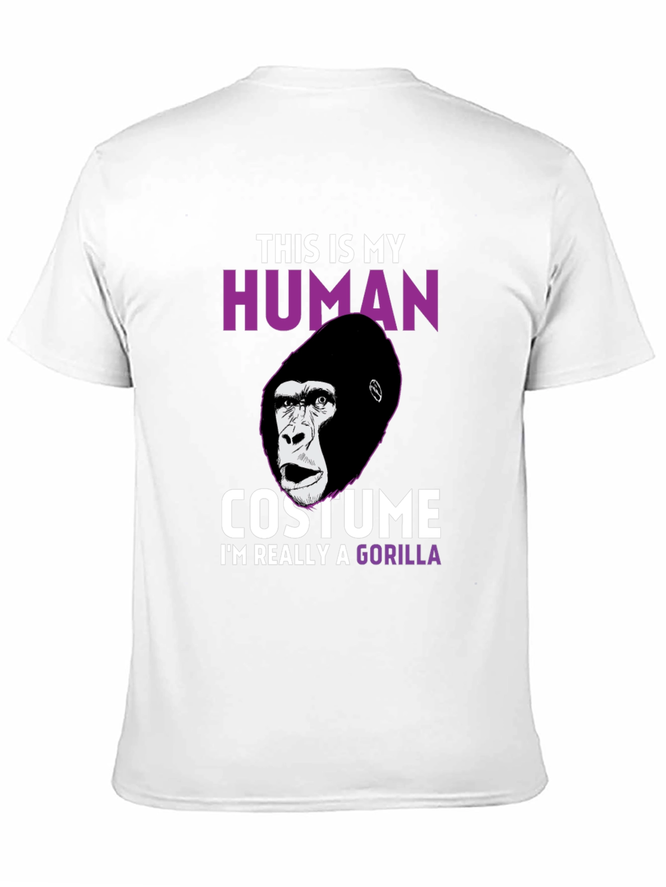 Black Human Costume Gorilla T-Shirt view 11