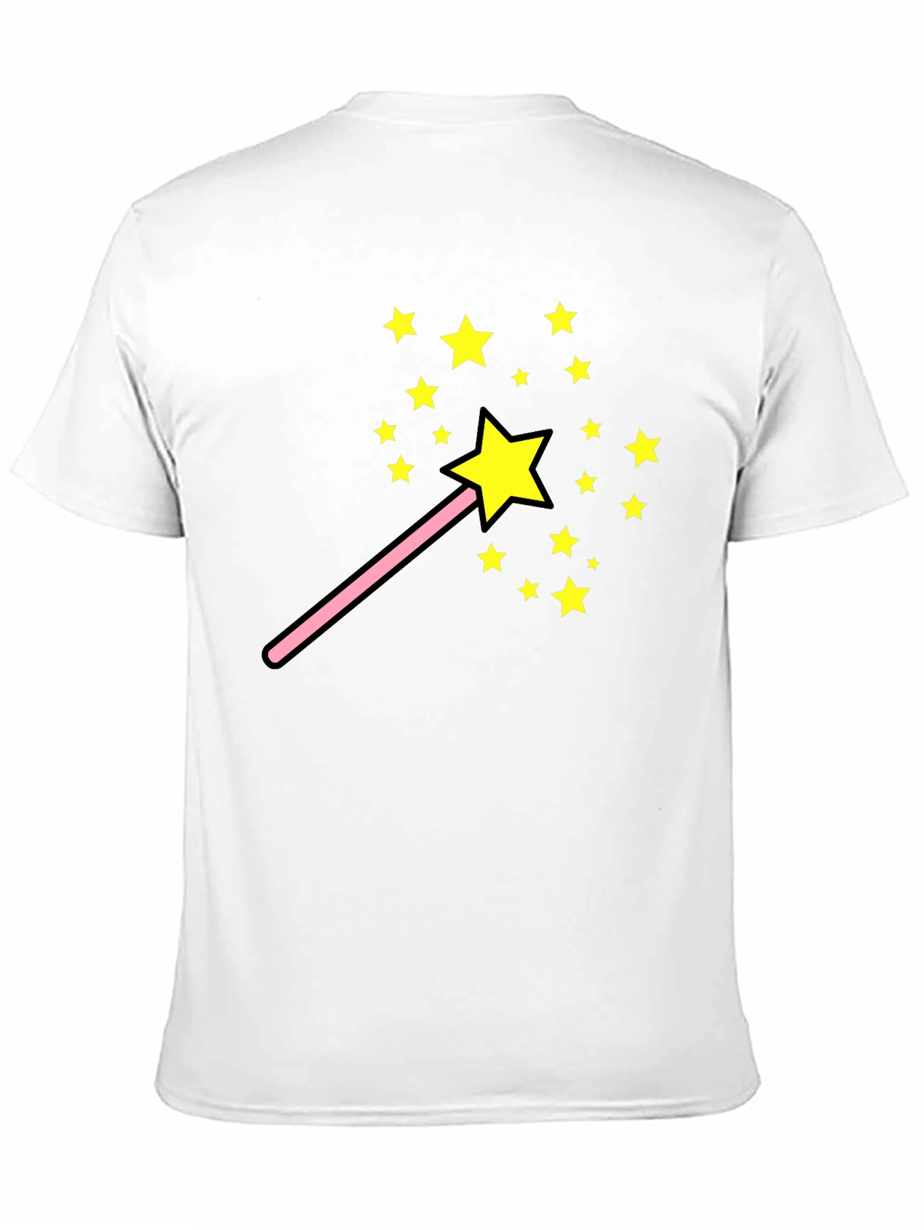 Black Magic Wand Star T-Shirt - Fun Whimsical Design view 11