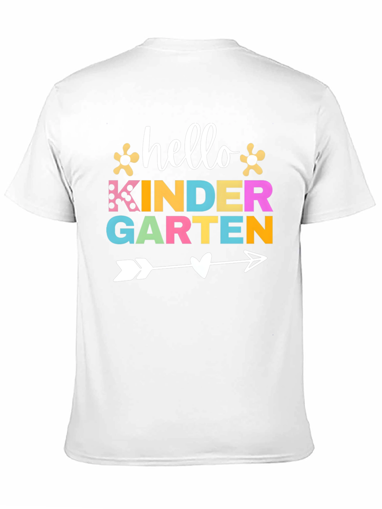 Black Hello Kindergarten T-Shirt view 11