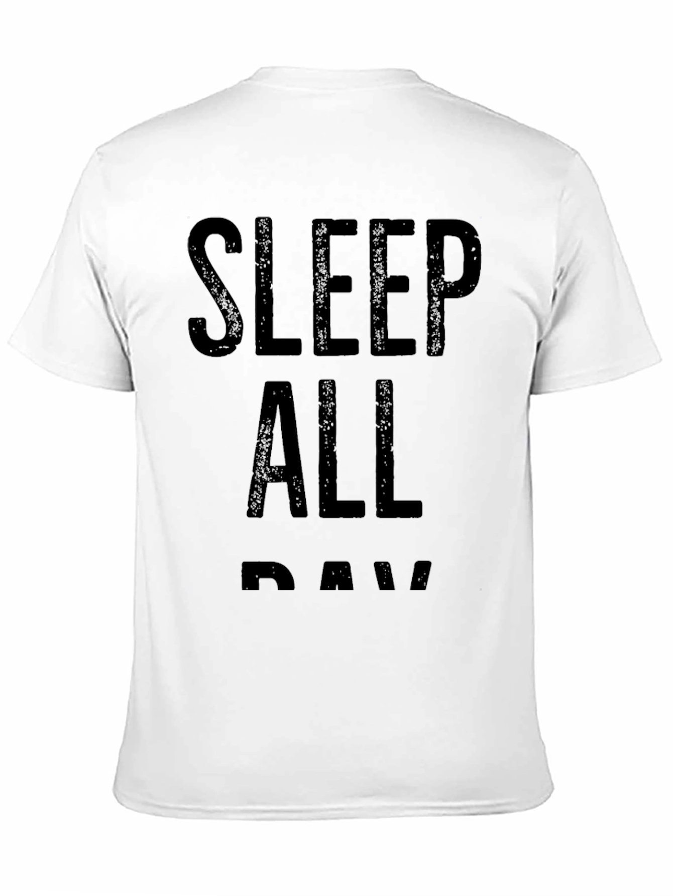 Black Sleep All Day Black Graphic T-Shirt view 11