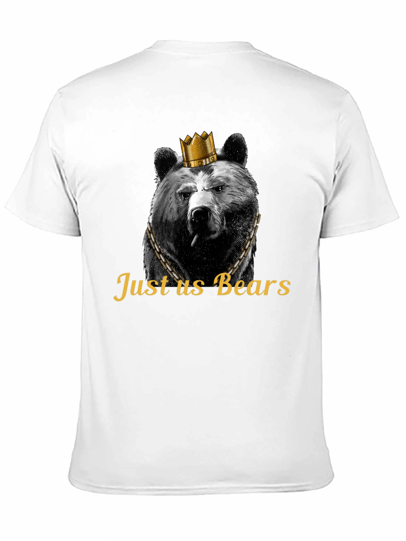 Black Just Us Bears Graphic Tee - King Bear T-Shirt view 11