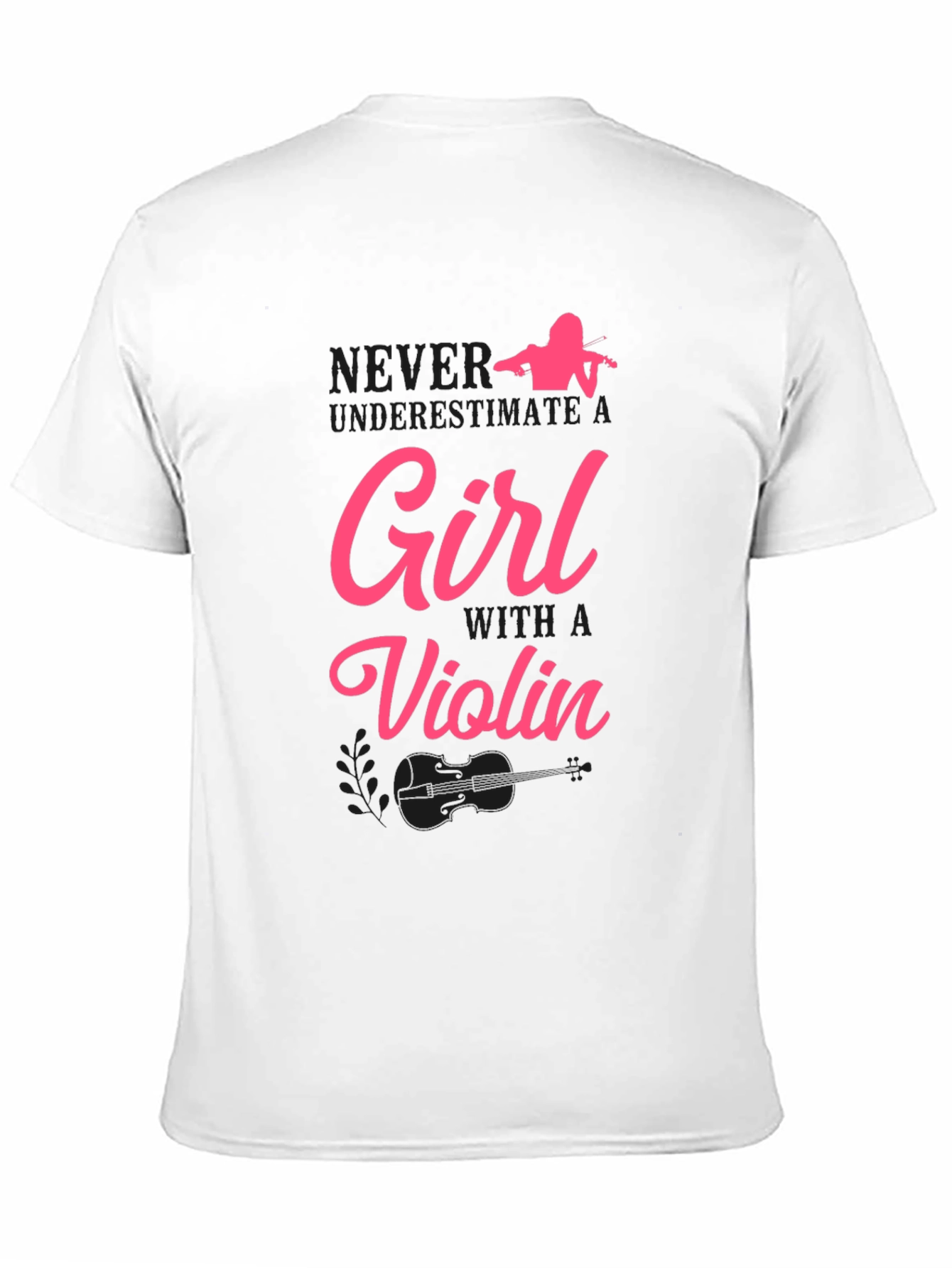 Black Girl with a Violin Graphic T-Shirt view 11