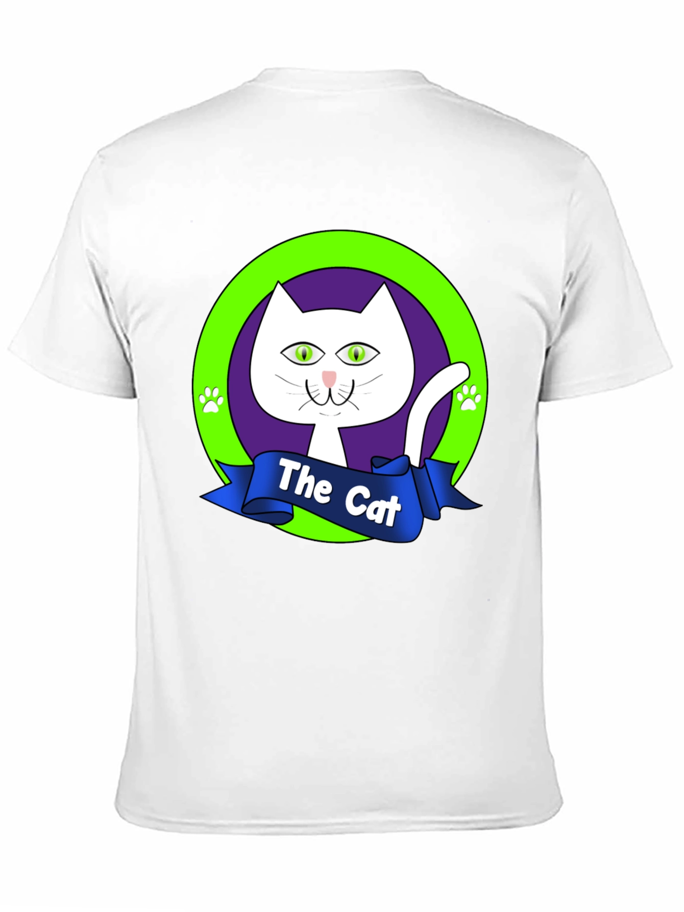 Black The Cat Graphic Tee - Purrfectly Stylish Black T-Shirt view 11