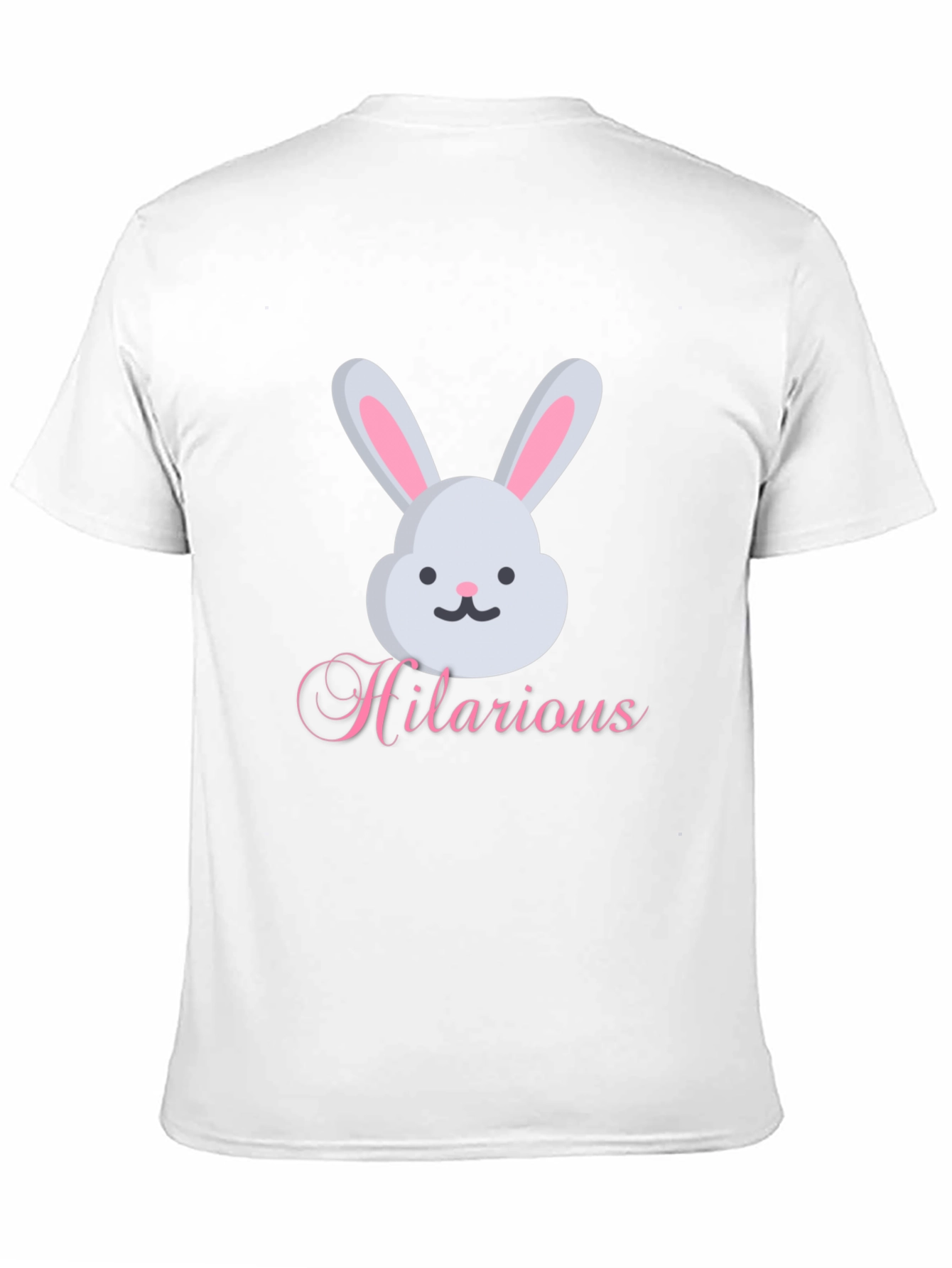 Black Hilarious Bunny Graphic Tee - Soft Cotton Blend view 11