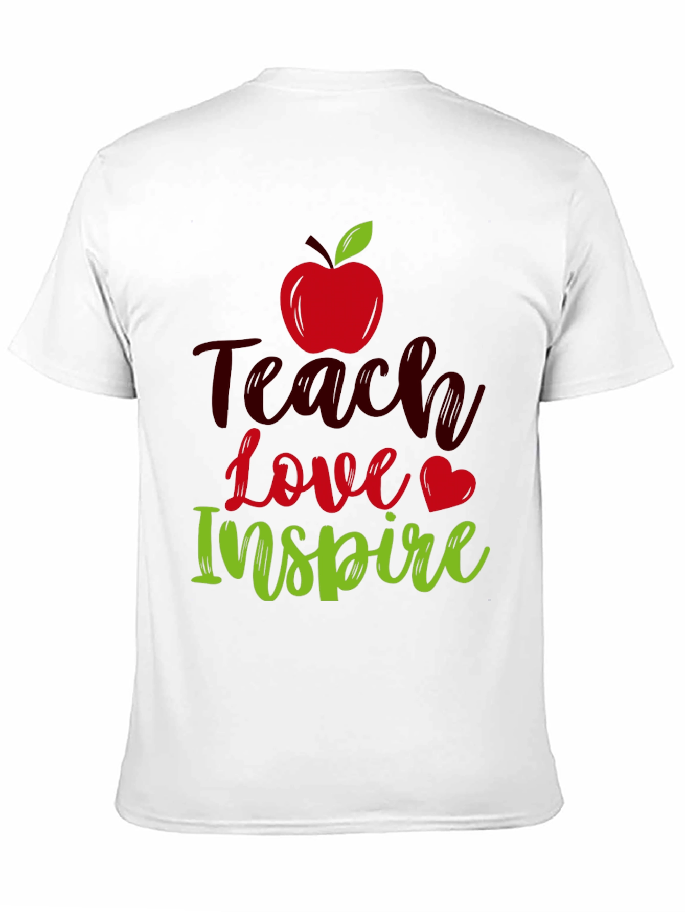 Black Teach Love Inspire T-Shirt Teacher Appreciation Gift view 11
