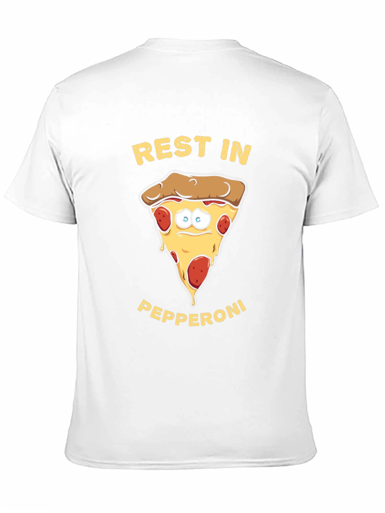 Black Rest in Pepperoni Funny Graphic T-Shirt view 11