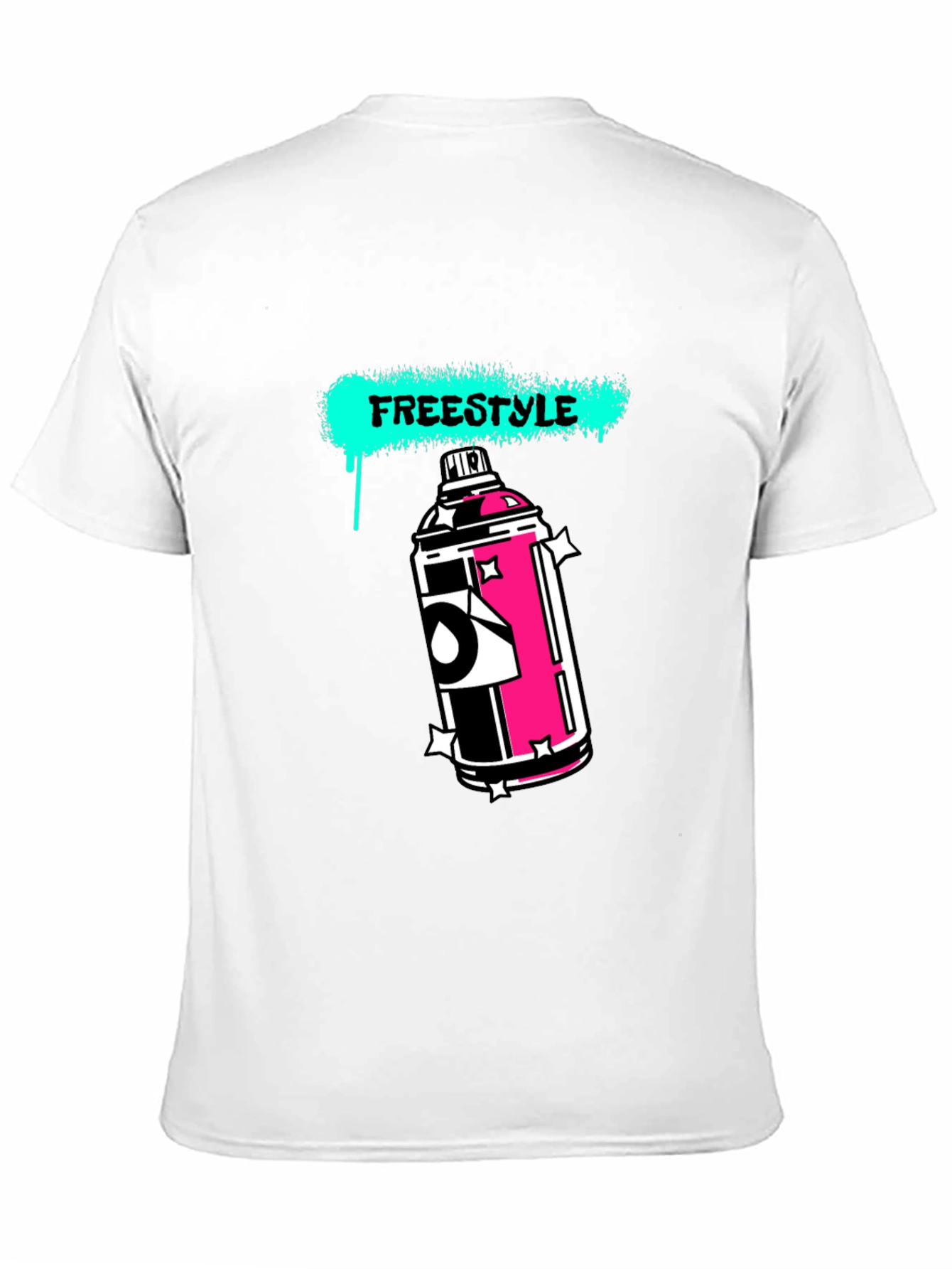 Black Freestyle Graphic T-Shirt - Urban Streetwear Tee view 11