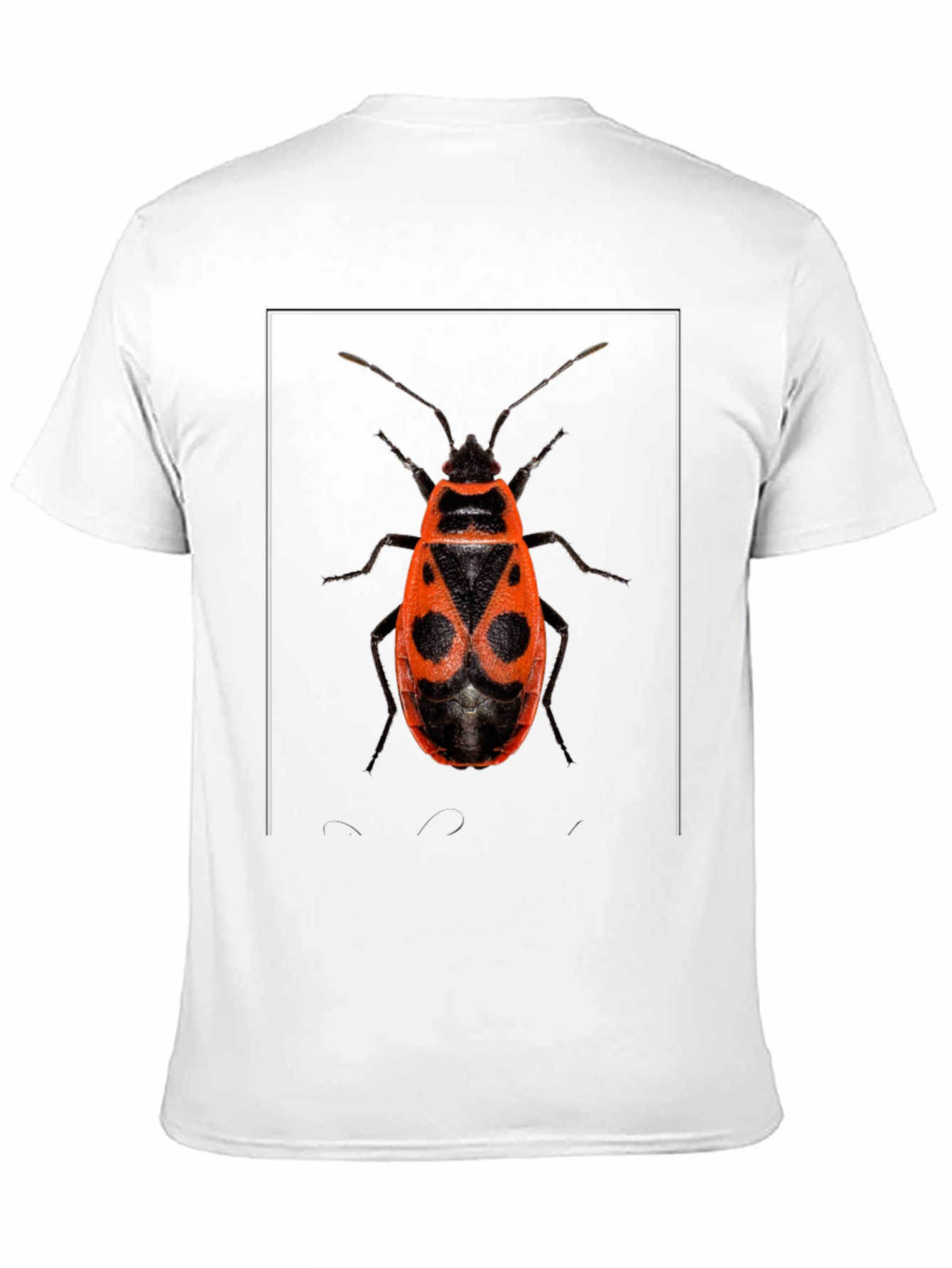 Black Bug Print Black Tee view 11