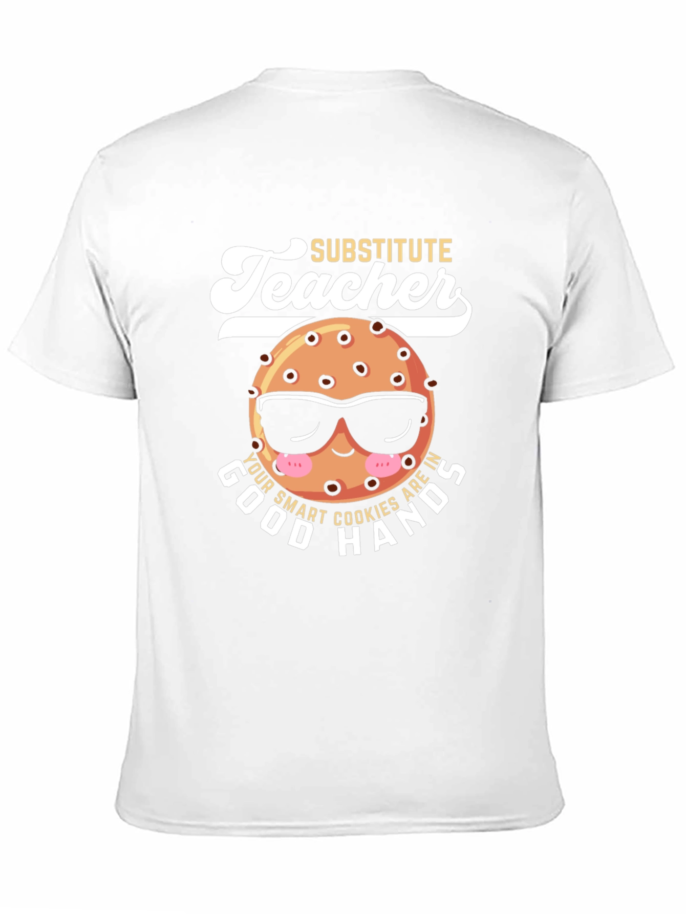 Black Substitute Teacher Cookie T-Shirt Funny Tee view 11