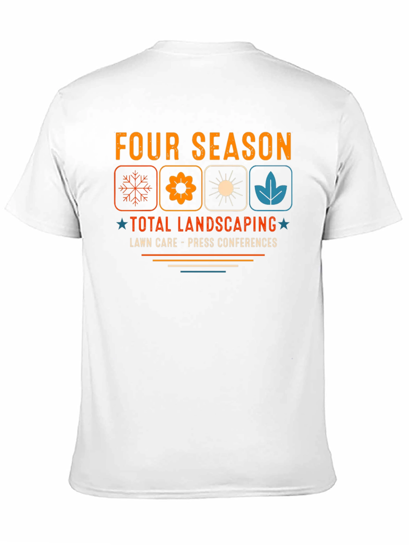 Black Four Season Total Landscaping T-Shirt view 11