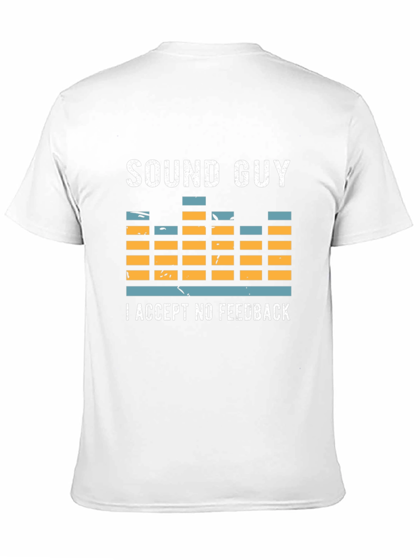 Black Sound Guy T-Shirt - I Accept No Feedback Funny Audio Engineer Tee view 11