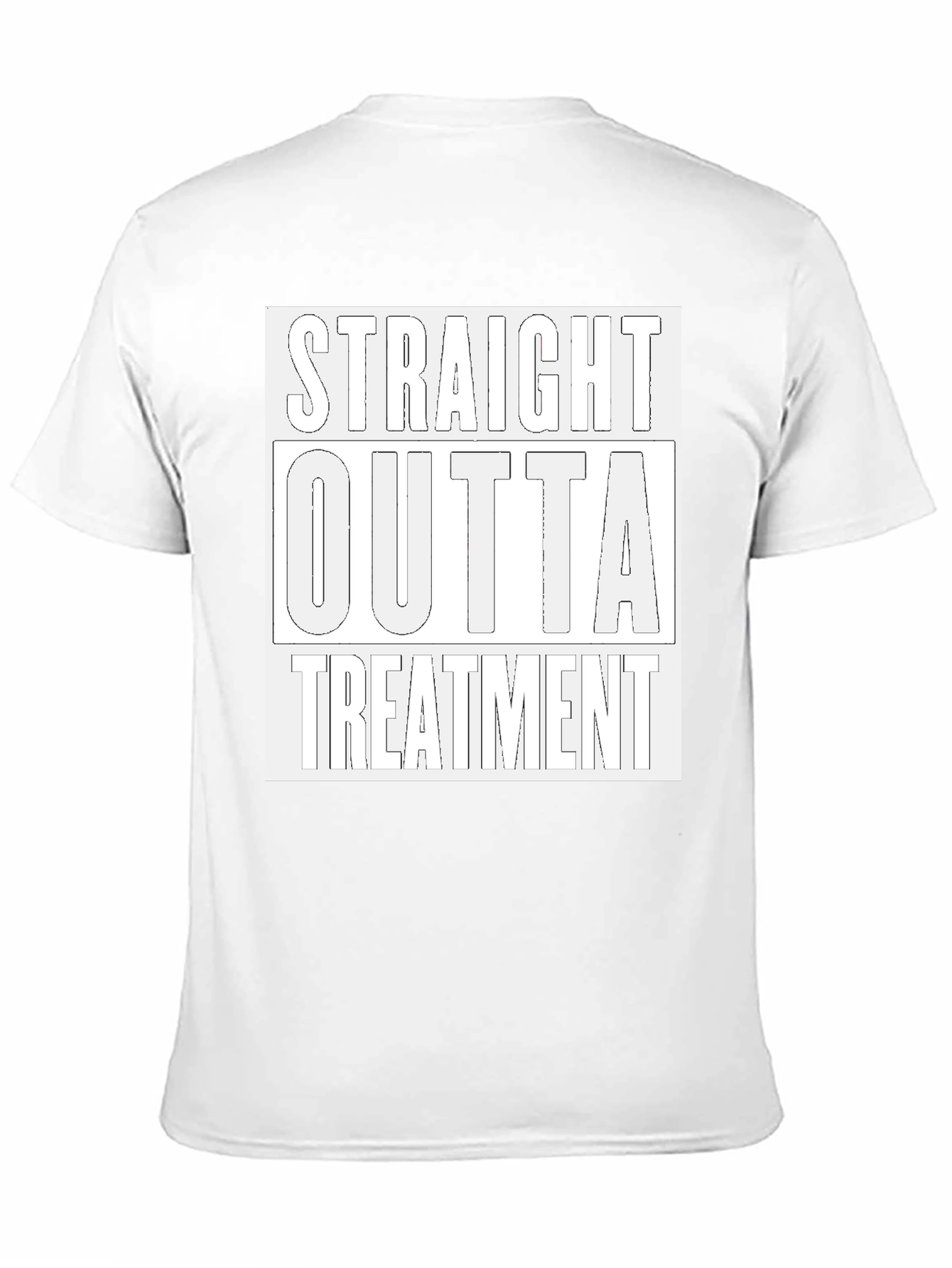 Black Straight Outta Treatment Graphic T-Shirt view 11