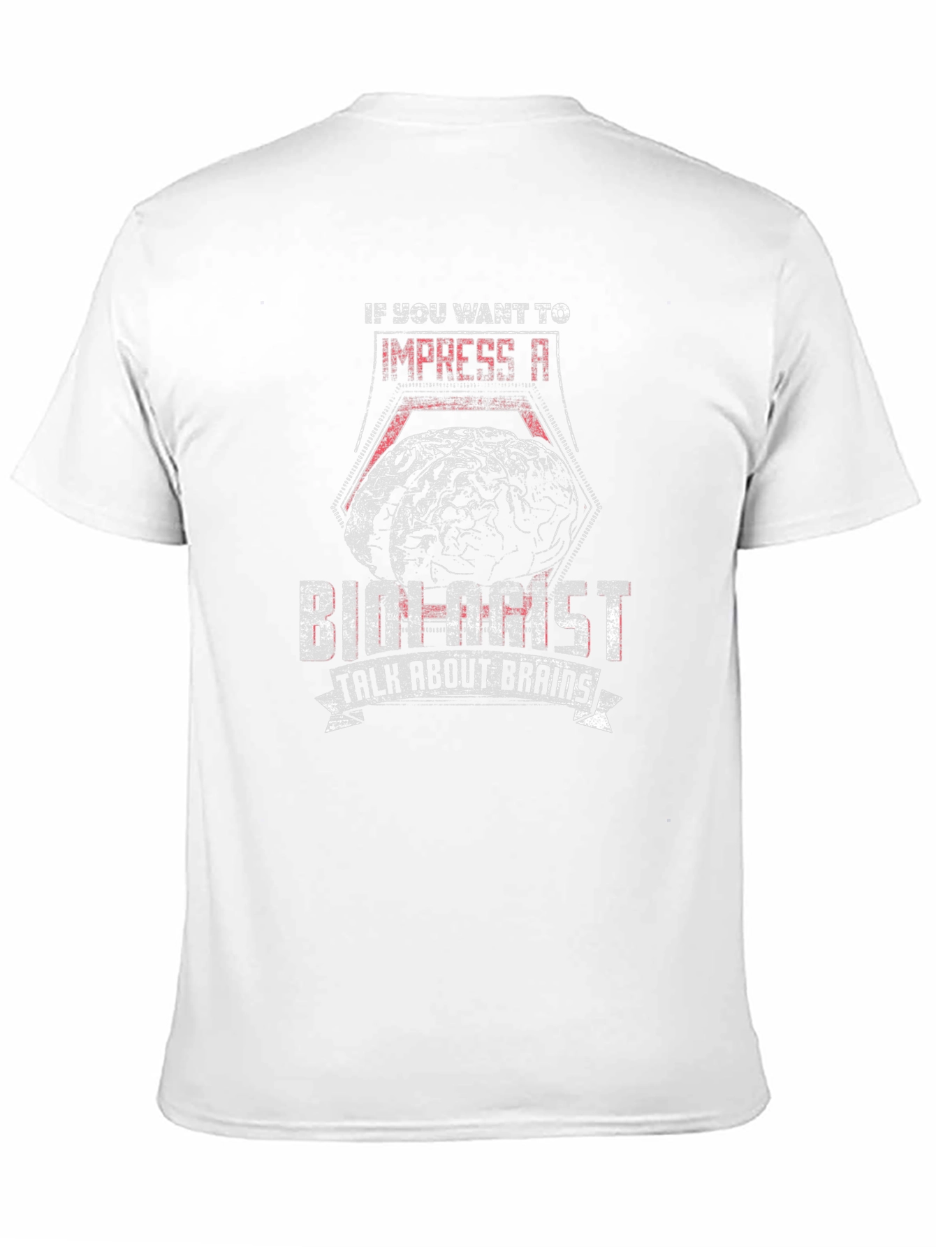 Black Brainy T-Shirt: Impress A Biochemist! view 11
