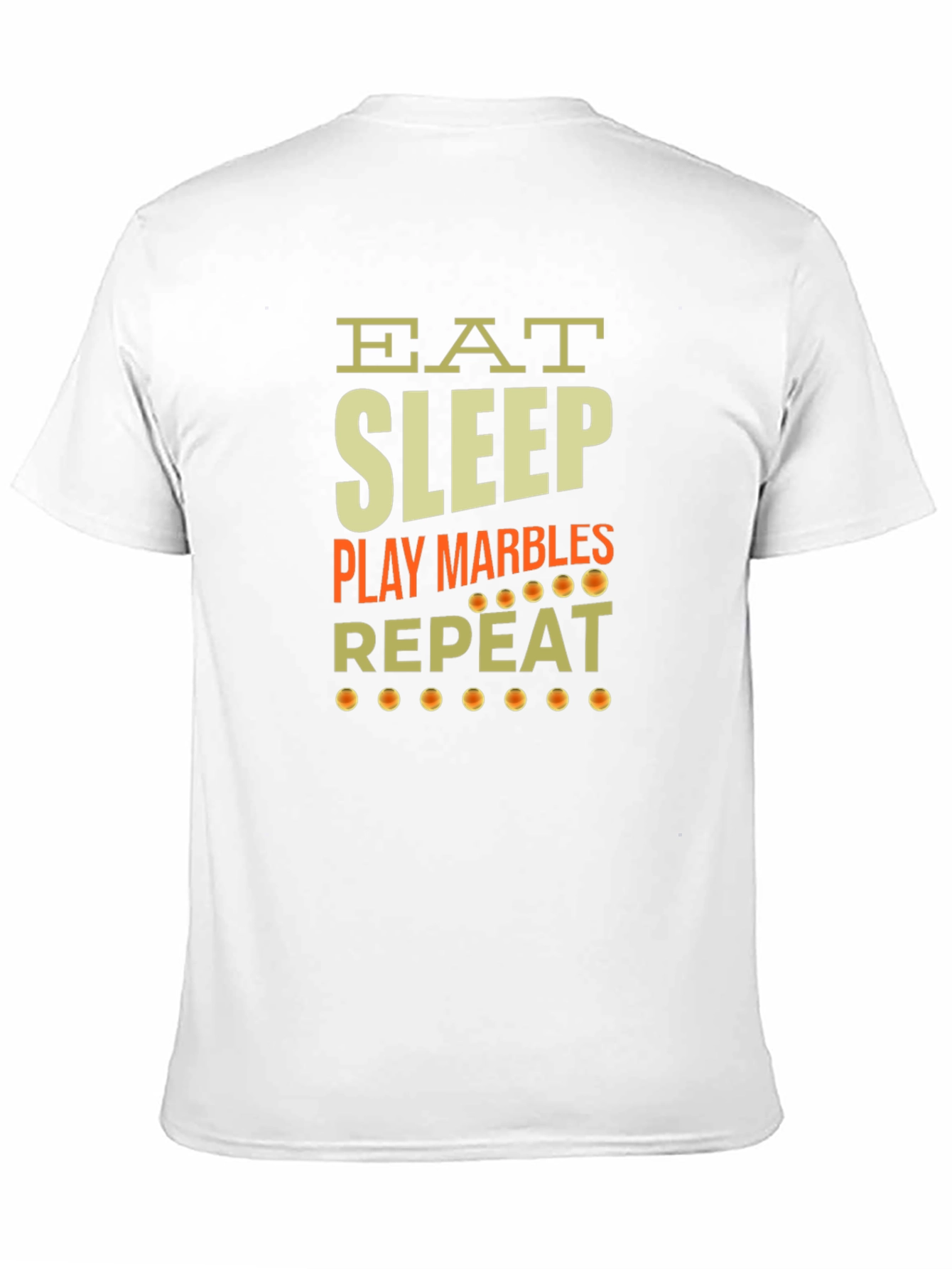 Black Eat Sleep Play Marbles Repeat Graphic Tee view 11