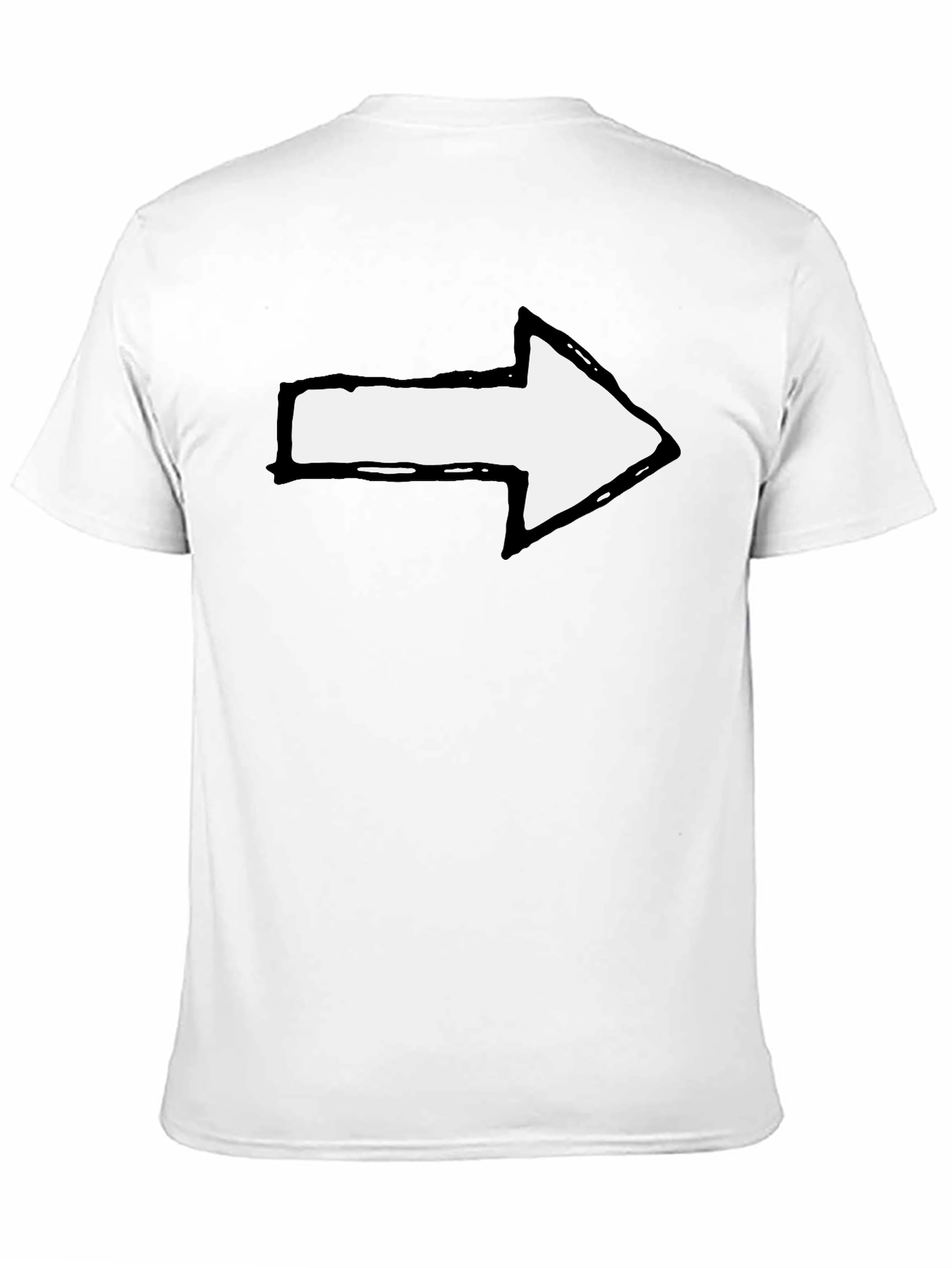 Black Arrow Graphic Tee - Simple Statement Shirt view 11