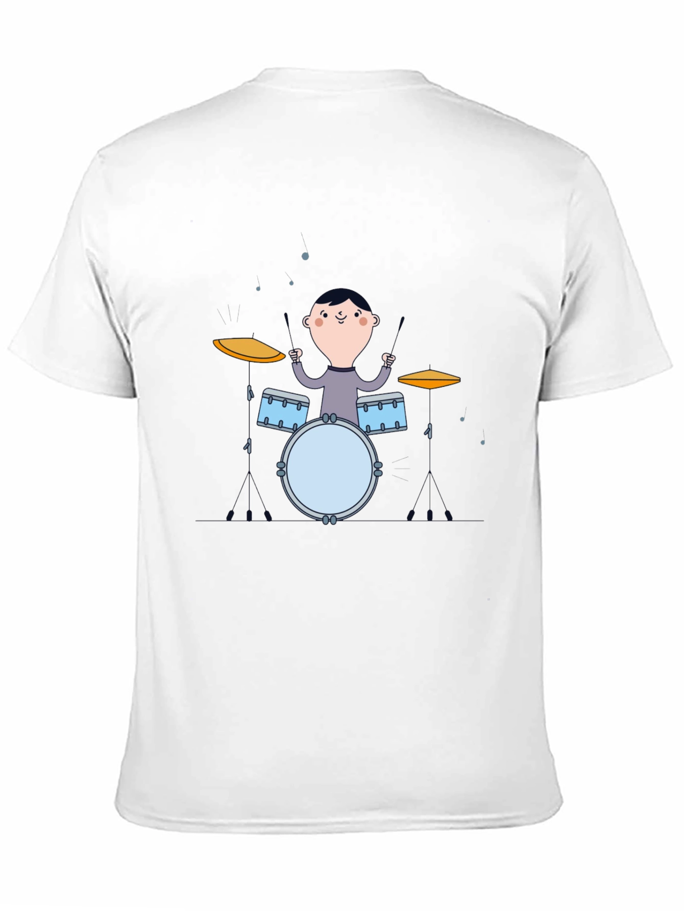 Black Drummer Boy Graphic Tee - Black Cotton T-Shirt view 11