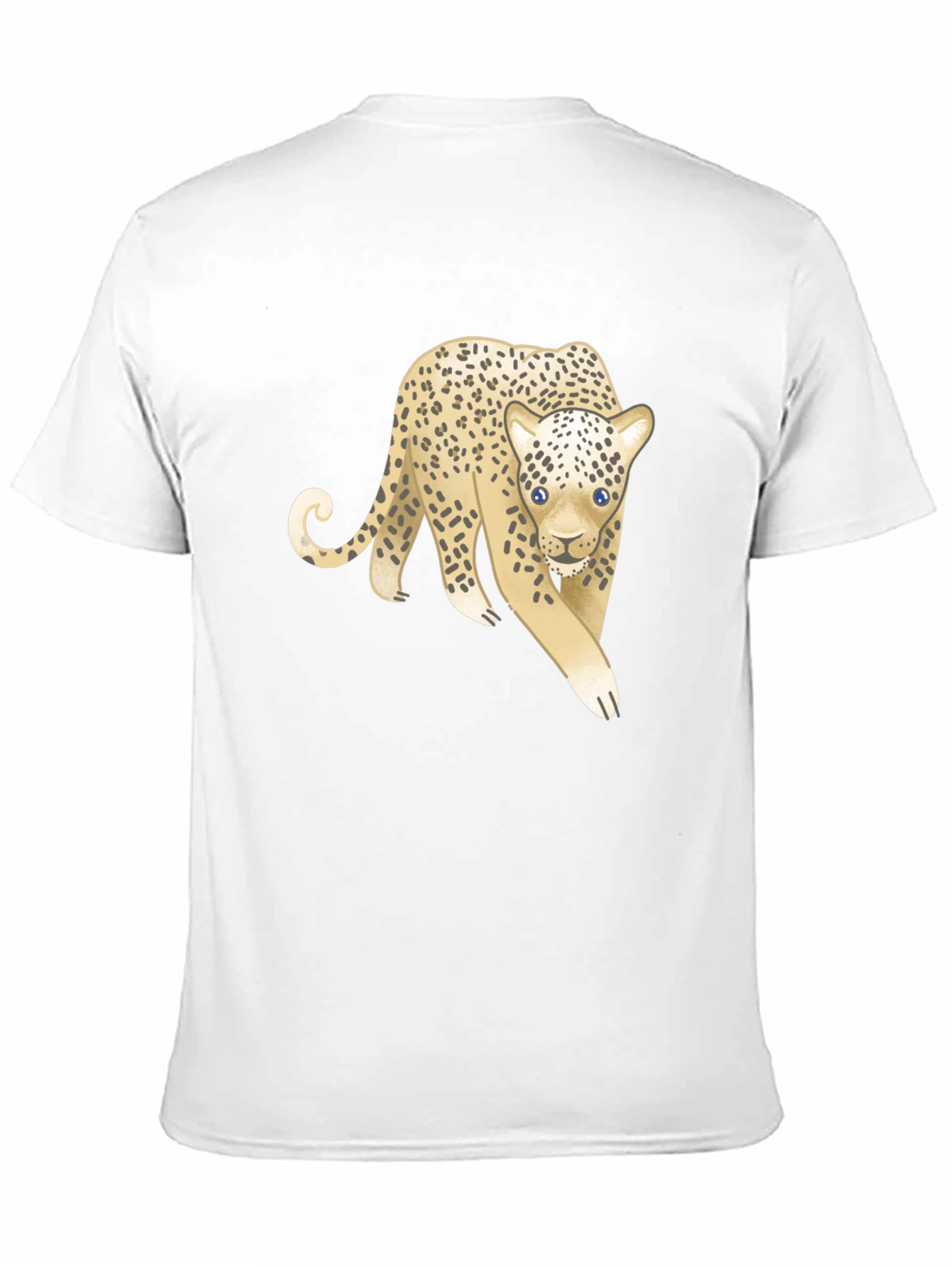 Black Leopard Graphic Tee - Unisex Black T-Shirt view 11