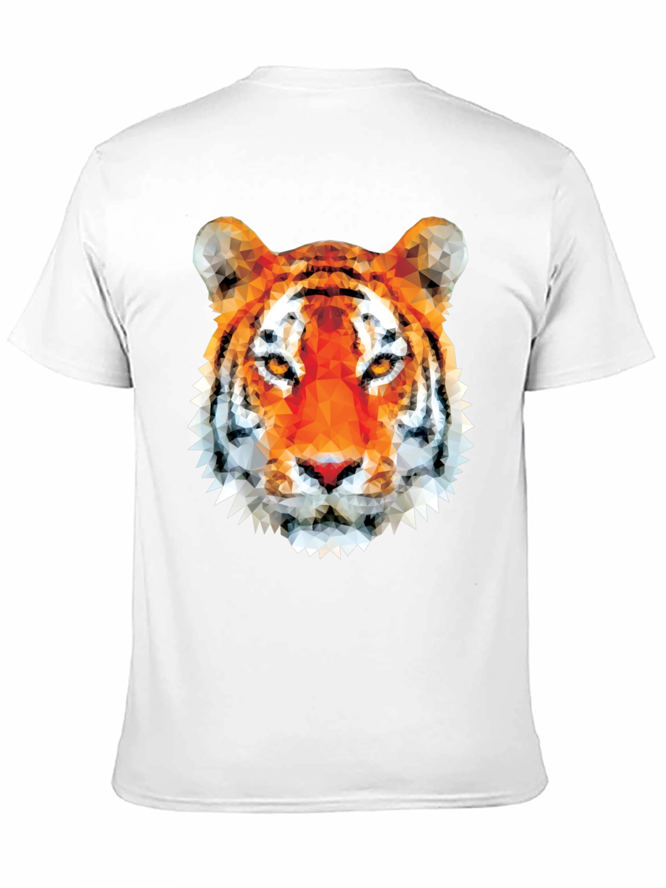 Black Geometric Tiger Graphic Tee - Modern Animal Print view 11