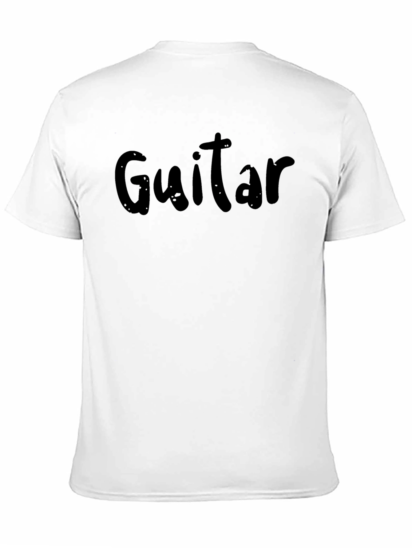 Black Guitar T-Shirt - Classic Black Tee view 11