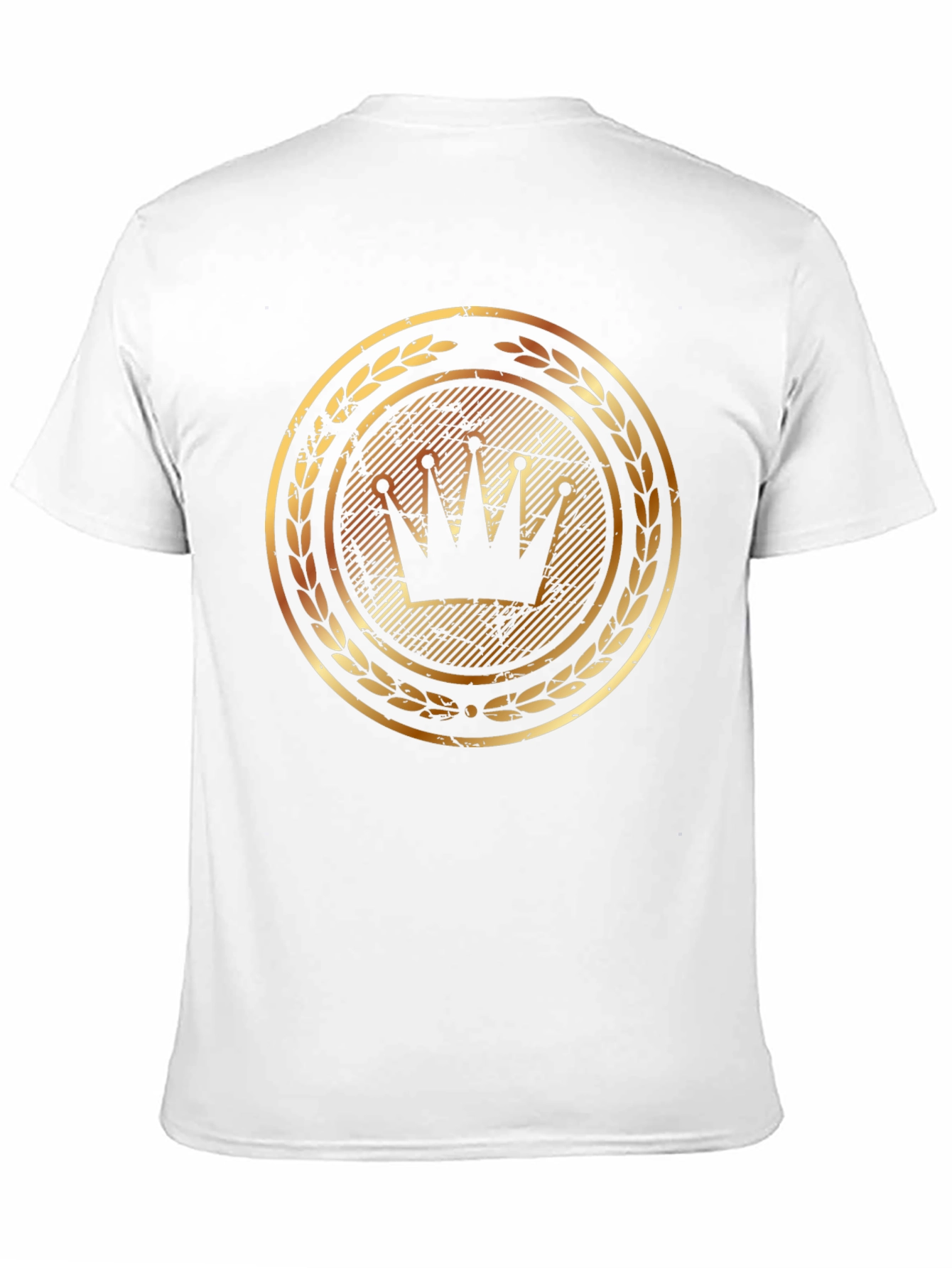 Black Golden Crown Graphic Tee - Stylish Men's Black T-Shirt view 11