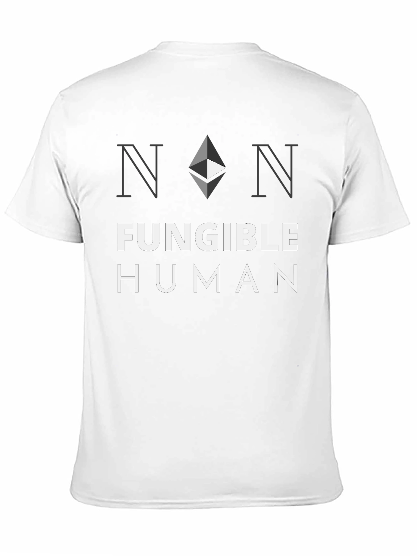 Black Non-Fungible Human Black T-Shirt view 11