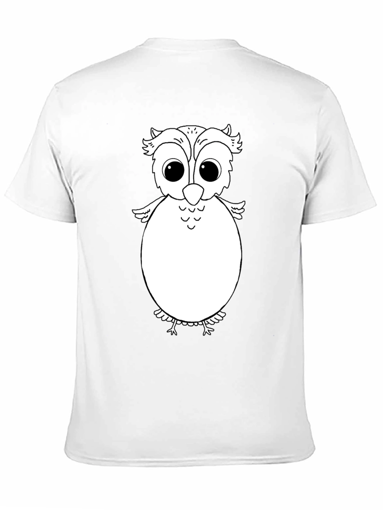 Black Owl Graphic Tee - Black Cotton Comfort view 11