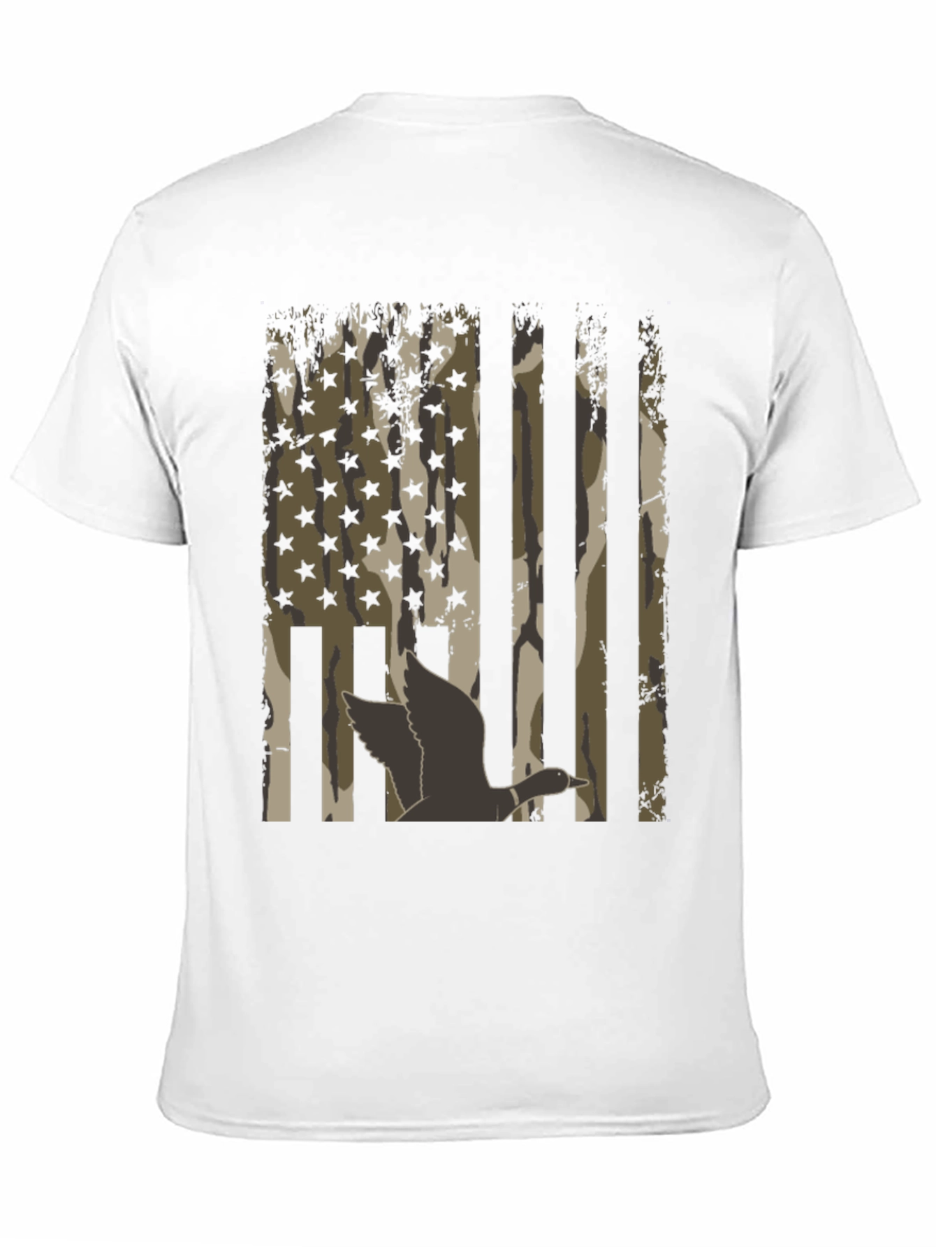 Black Duck Camo USA Flag T-Shirt view 11