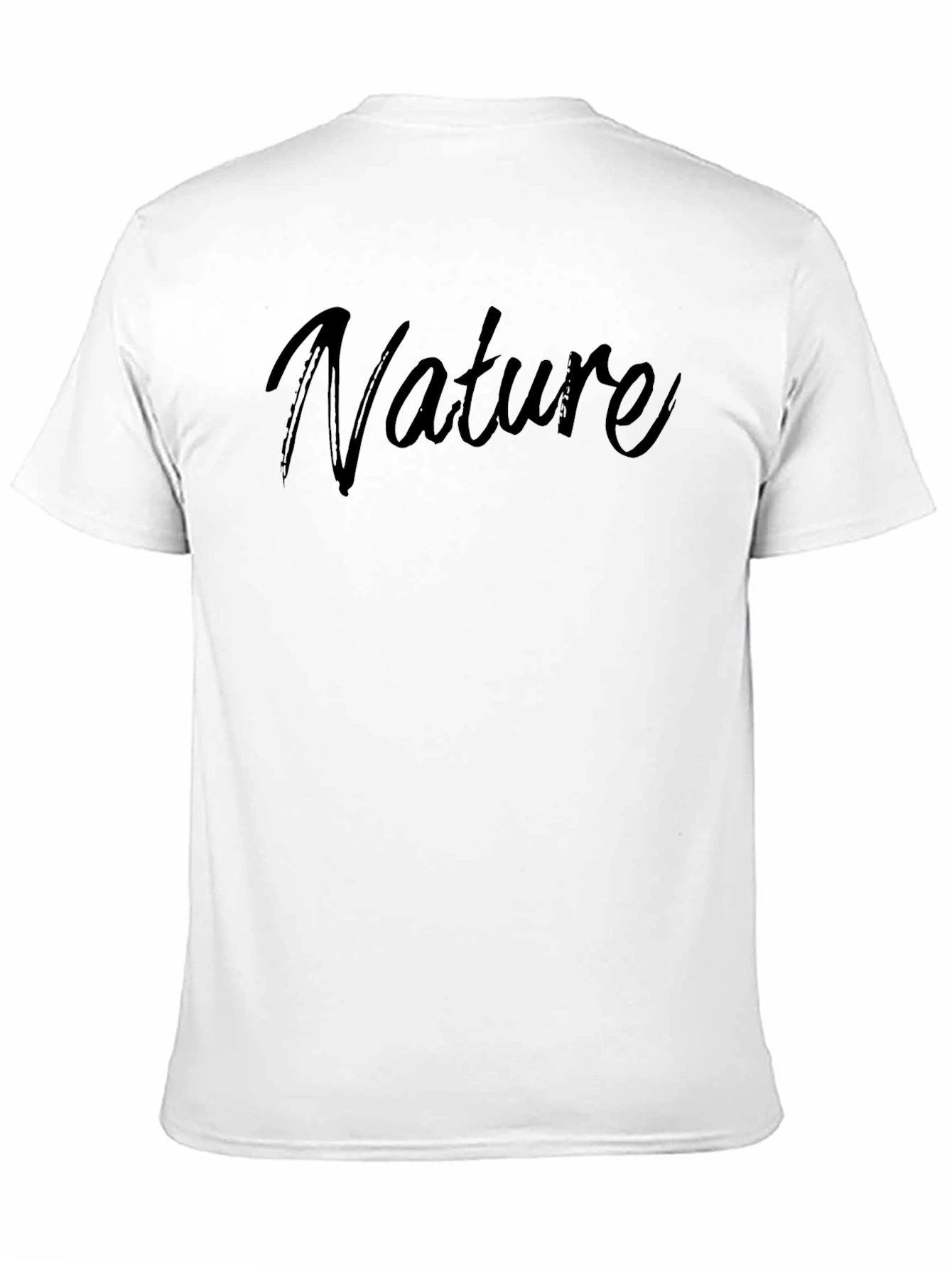Black Nature Graphic Tee - Black Crew Neck T-Shirt view 11