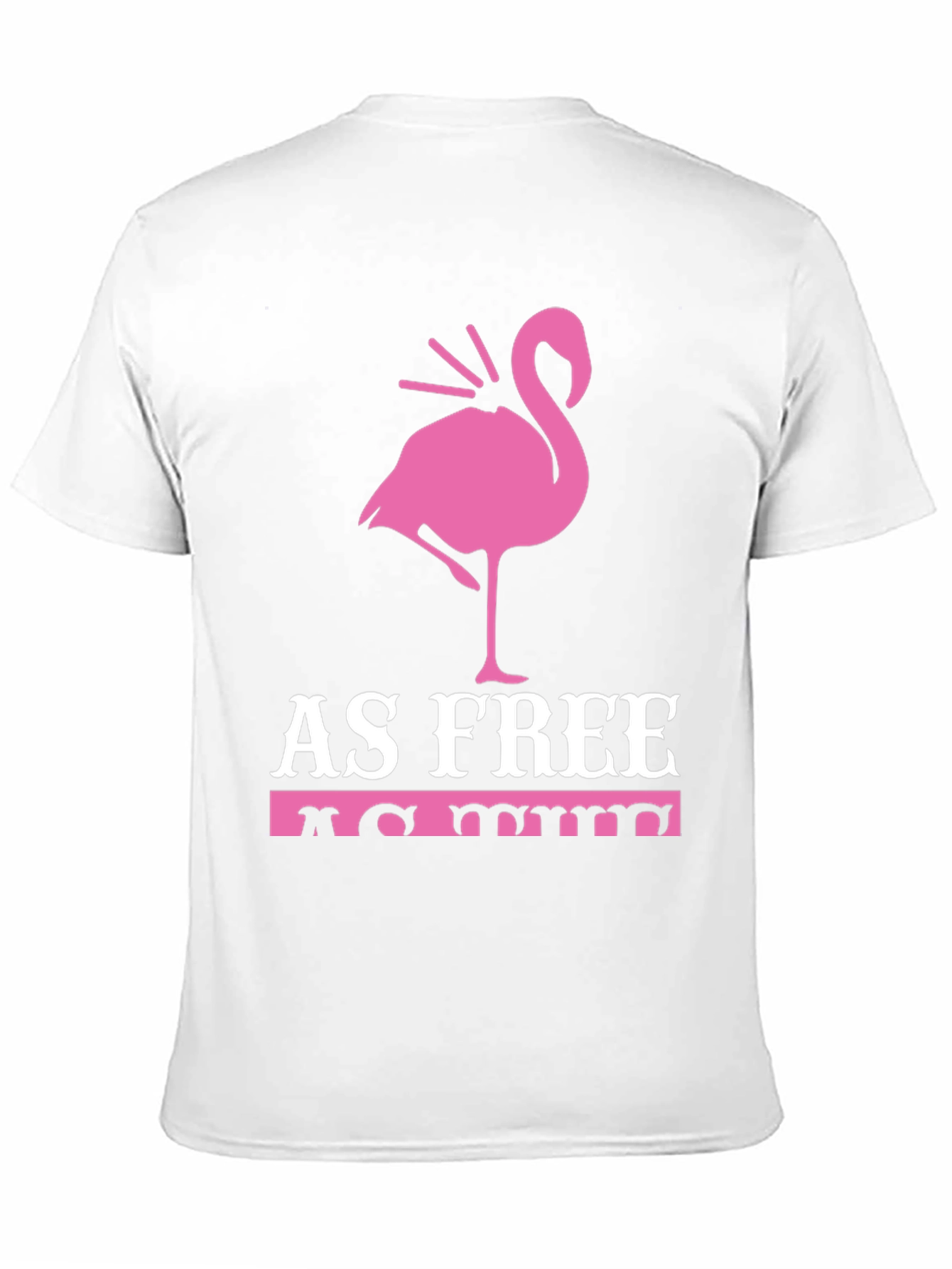 Black As Free As Me Flamingo Graphic Tee view 11