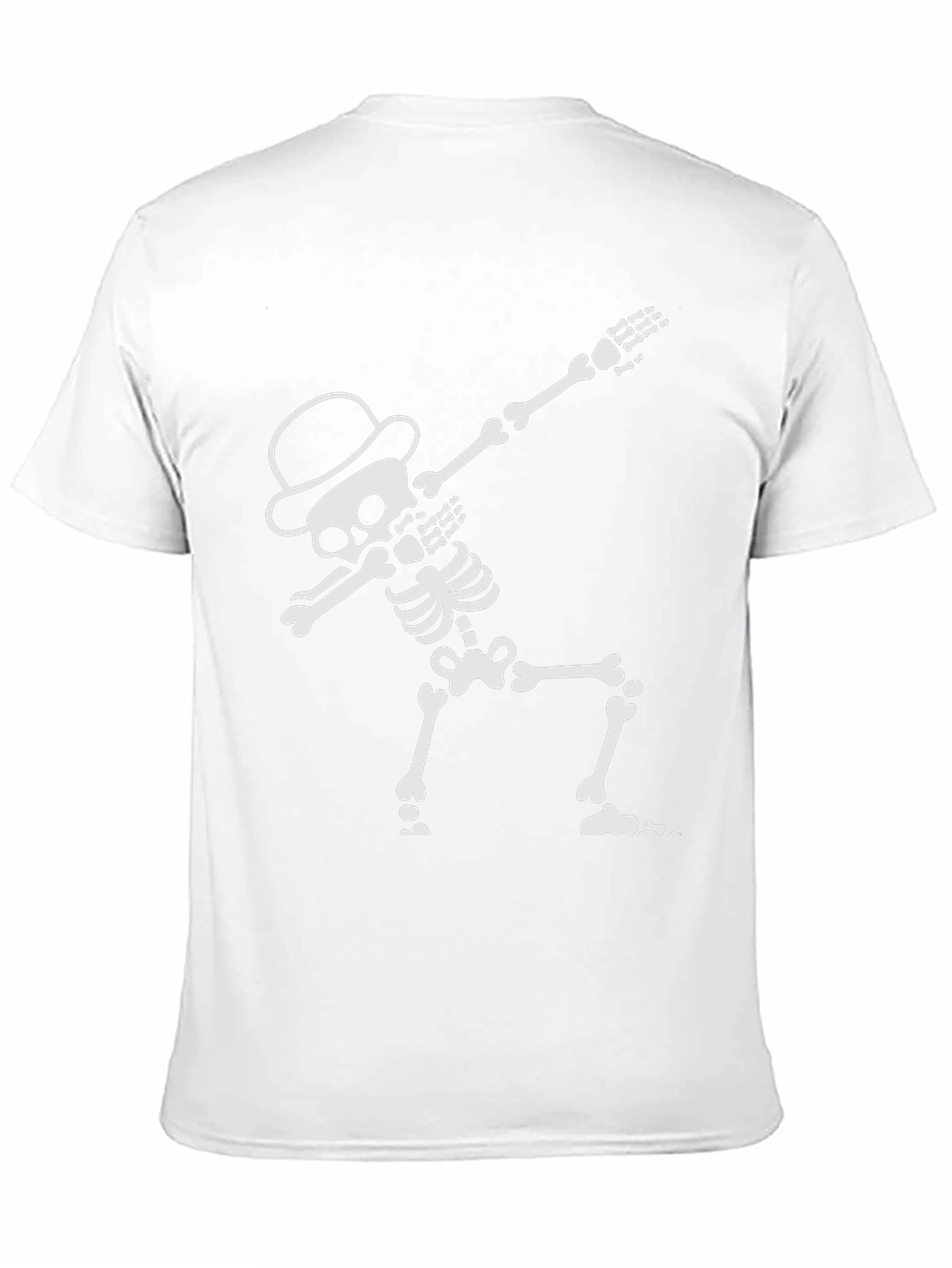 Black Dabbing Skeleton T-Shirt - Cool Halloween Tee view 11