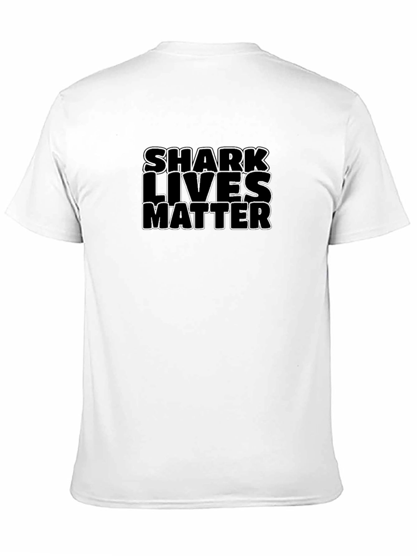 Black Shark Lives Matter - Black Crew Neck T-Shirt view 11